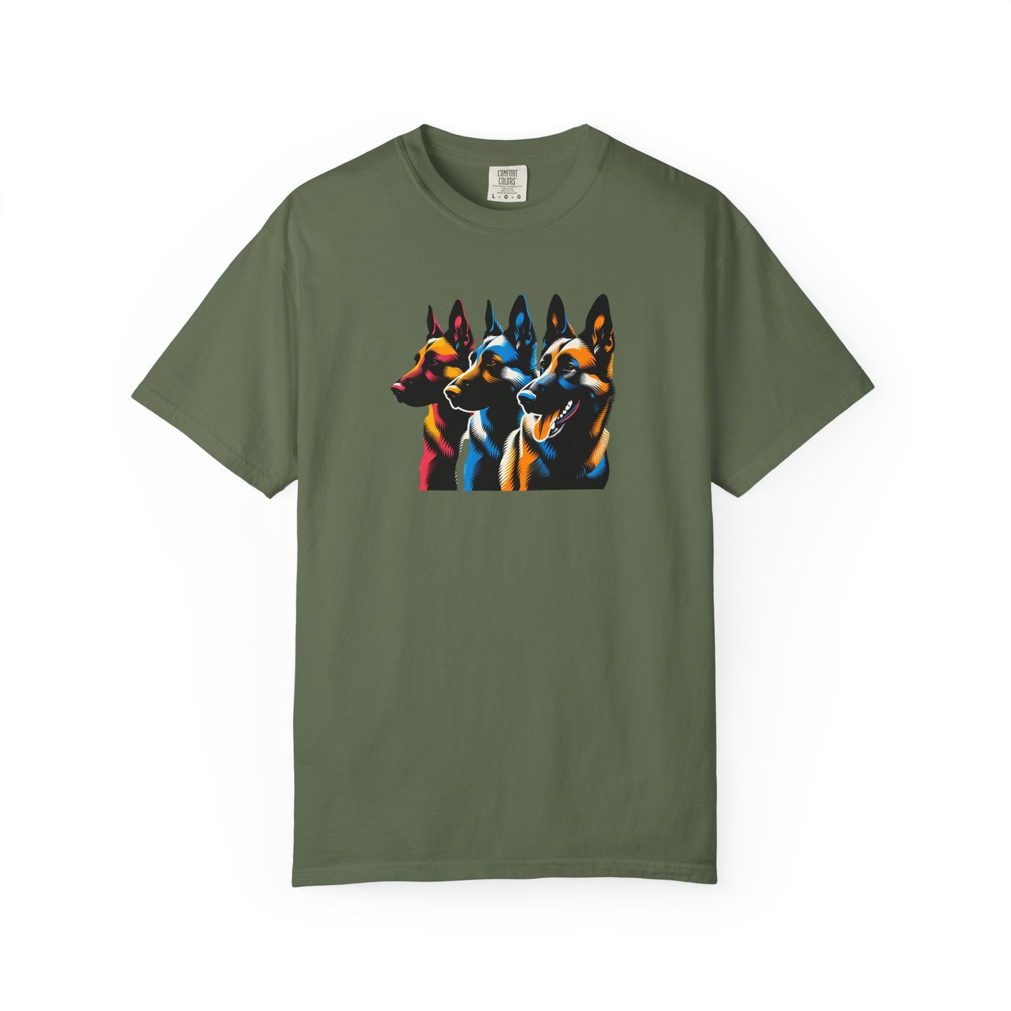 Colorful German Shepherd Unisex T-Shirt - Vibrant Dog Lover Tee