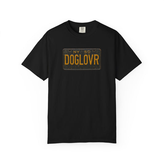 Vintage New York DOGLOVR State License Plate T-Shirt
