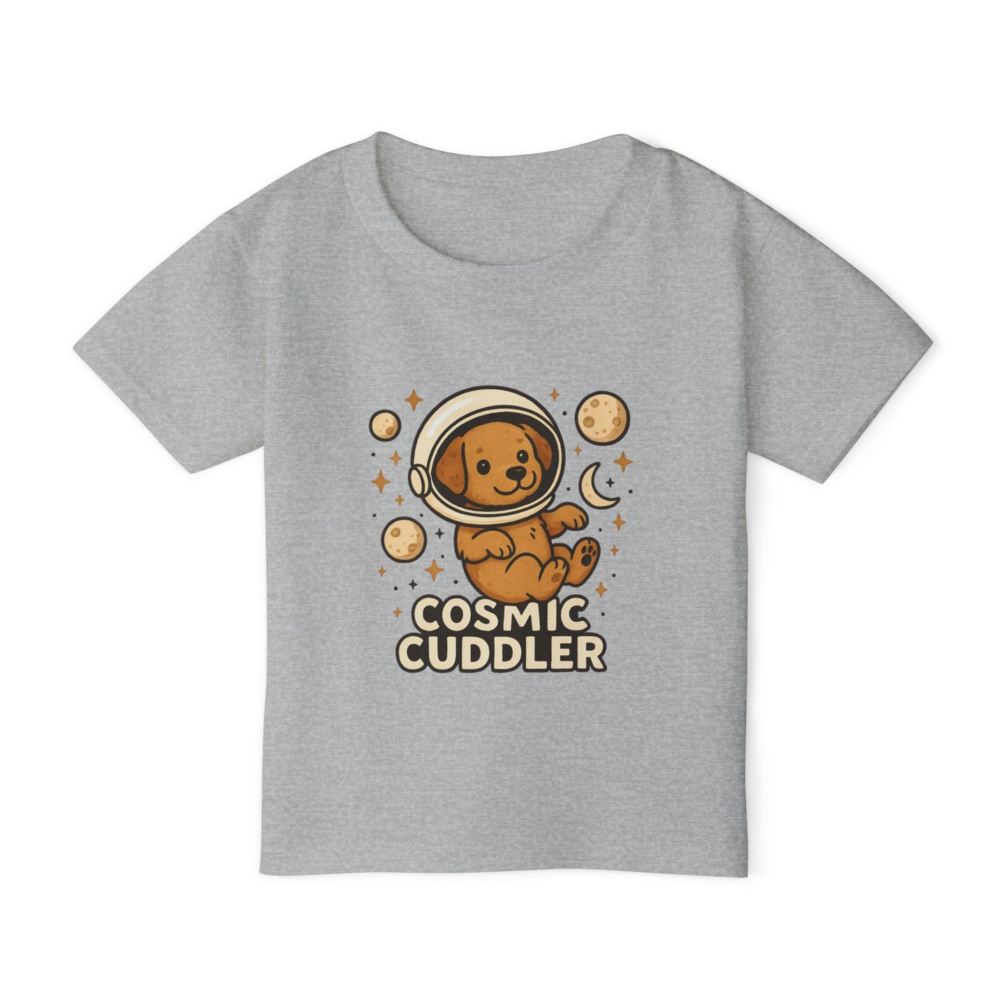 Cosmic Cuddler Toddler T-shirt | Cute Baby Tee, Toddler Space Shirt, Dog Lover Gift, Kids Astronaut Tee, Birthday Outfit