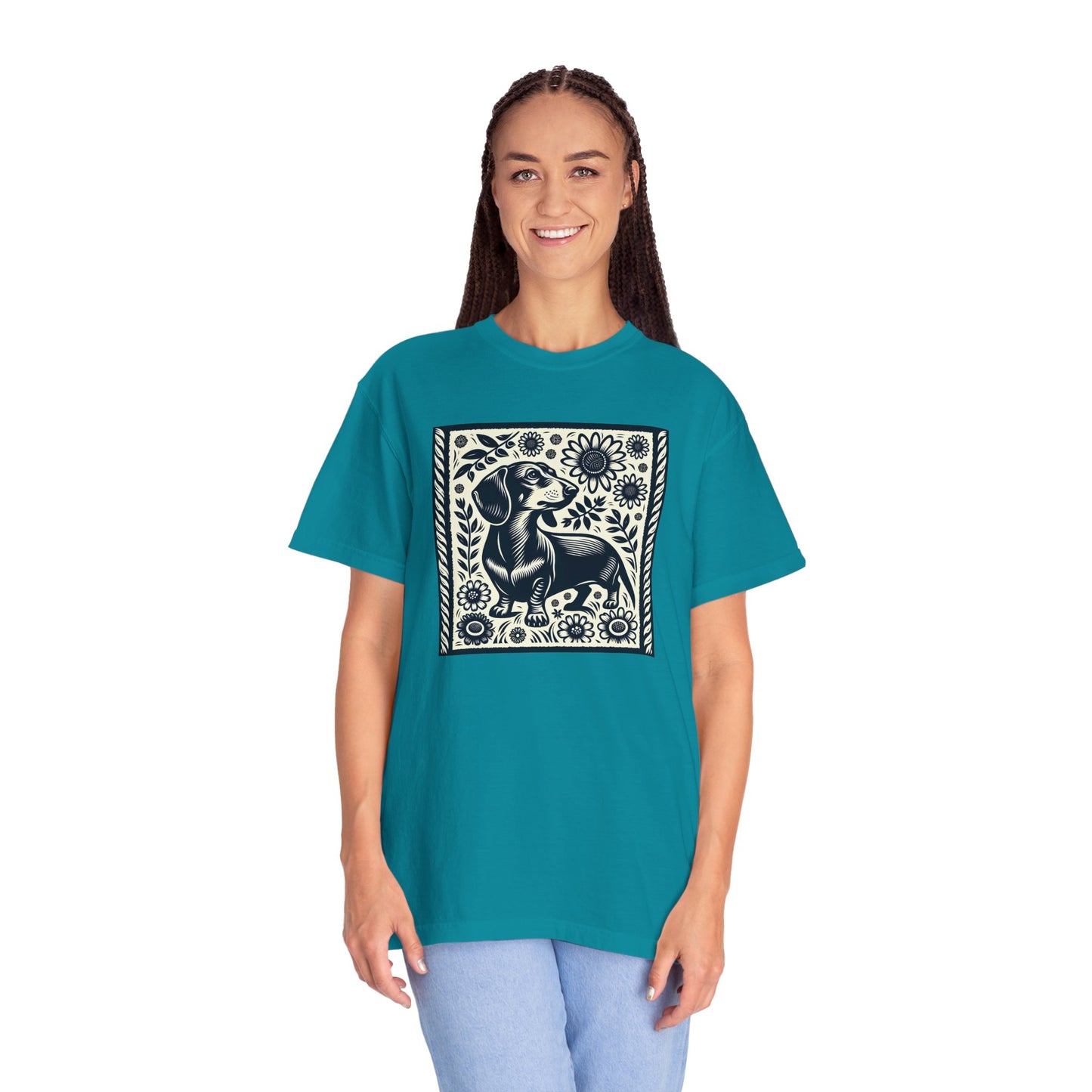Dachshund Floral Unisex T-Shirt - Perfect for Dog Lovers