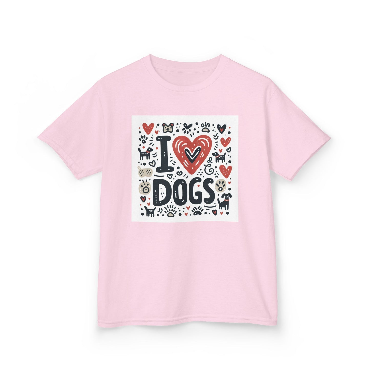 Kids Tee - Kids Love Dogs Design