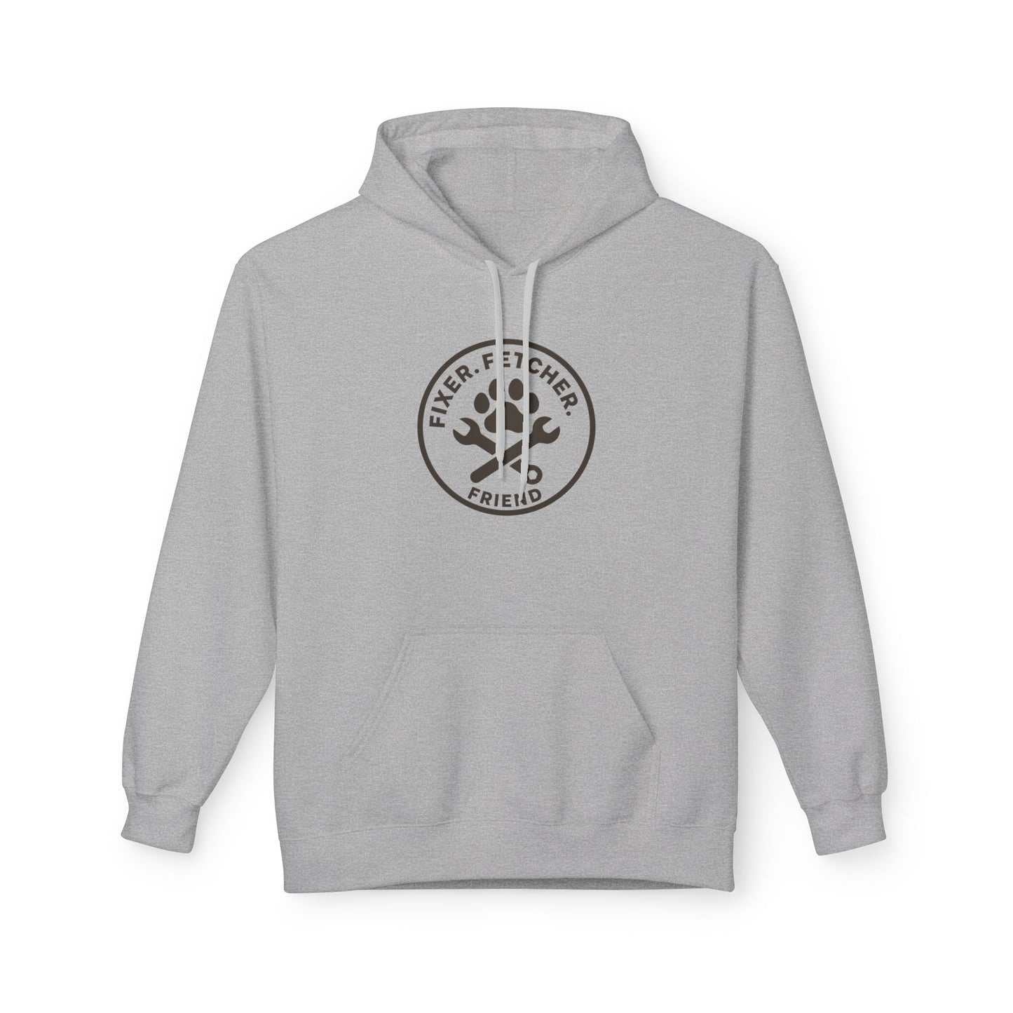 Dog Dad Fleece Hoodie, Unisex Softstyle Hooded Sweatshirt, Perfect Gift for Dog Lovers, Comfortable and Stylish