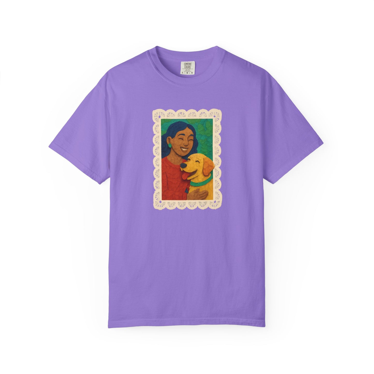 Dog Mom T-shirt - Unisex Garment-Dyed Tee for Dog Lovers