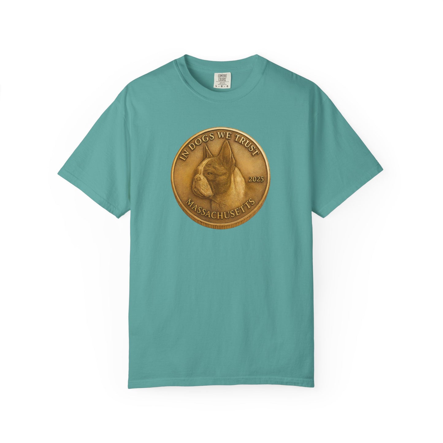 Massachusetts State Coin T-Shirt Collection - Proud Dog Breed Illustrations