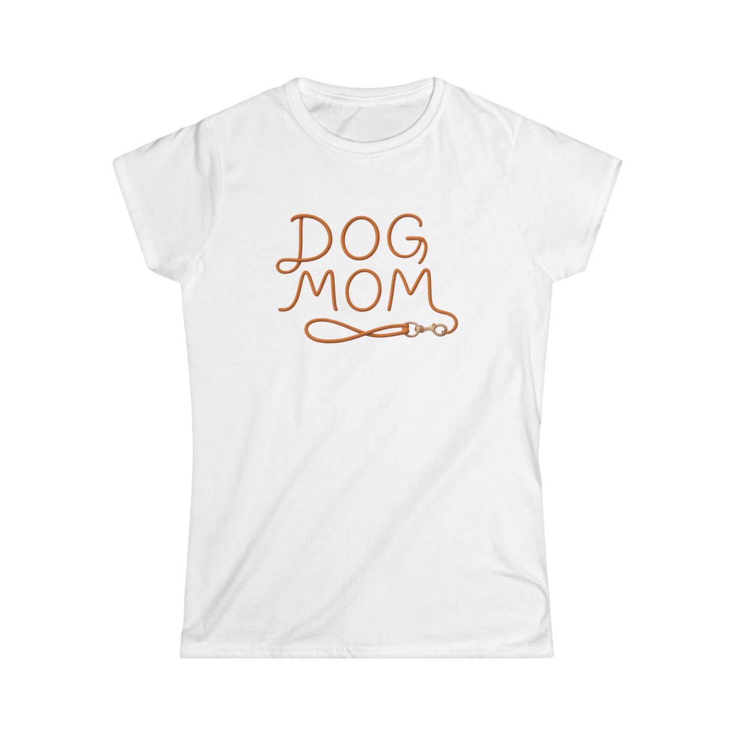 Dog Mom Softstyle Tee, Cute Dog Lover Shirt, Gifts for Dog Owners, Women's Casual T-Shirt, Pet Themed Apparel, Dog Lover Gift Idea