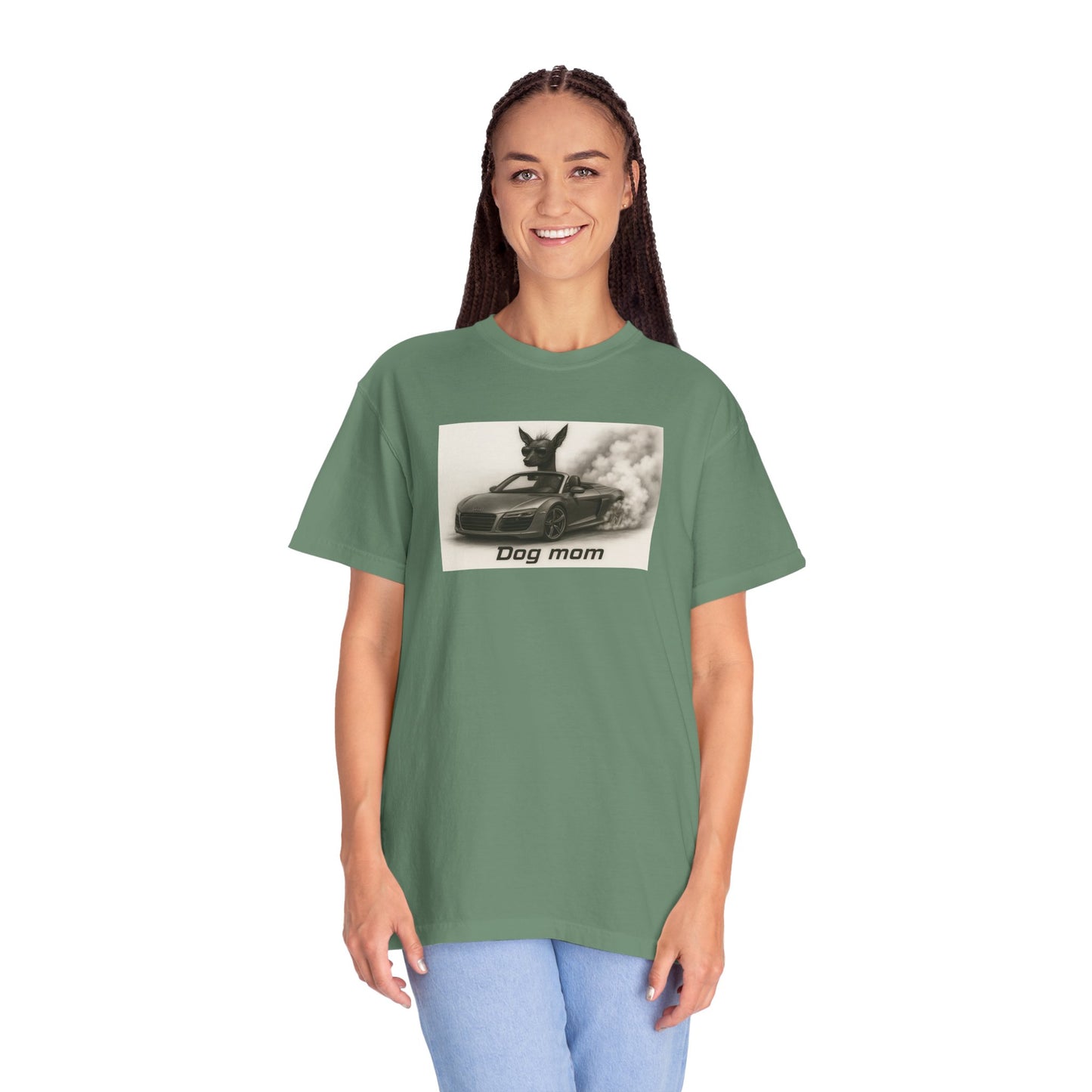 Dog Mom - Mexican Hairless - “Cool Dogs in Cool Cars” T-Shirt Collection