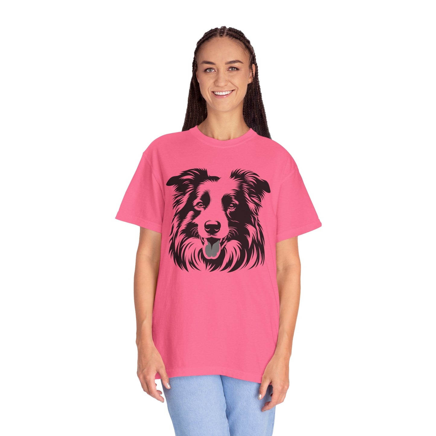 🖤 The Classic Collie – B/W Art Border Collie Tee - Perfect Gift for Dog Lovers