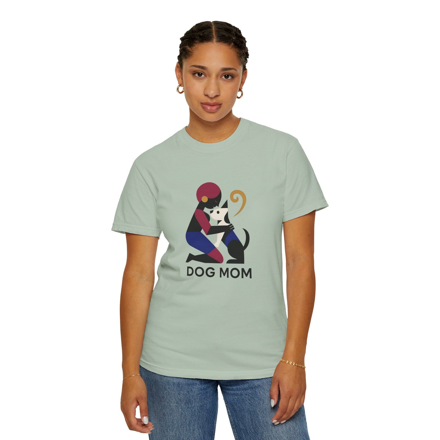 Dog Mom Unisex Garment-Dyed T-Shirt – Perfect Gift for Pet Lovers