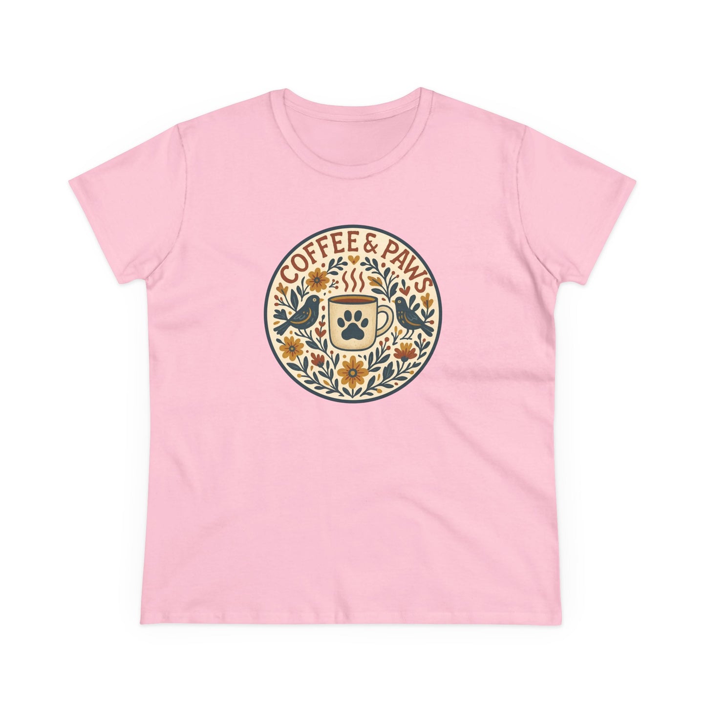 Cozy Coffee & Paws Tee, Casual Animal Lover T-Shirt, Gift for Pet Owners, Cute Coffee Shirt, Summer Essentials, Coffee Lover Apparel