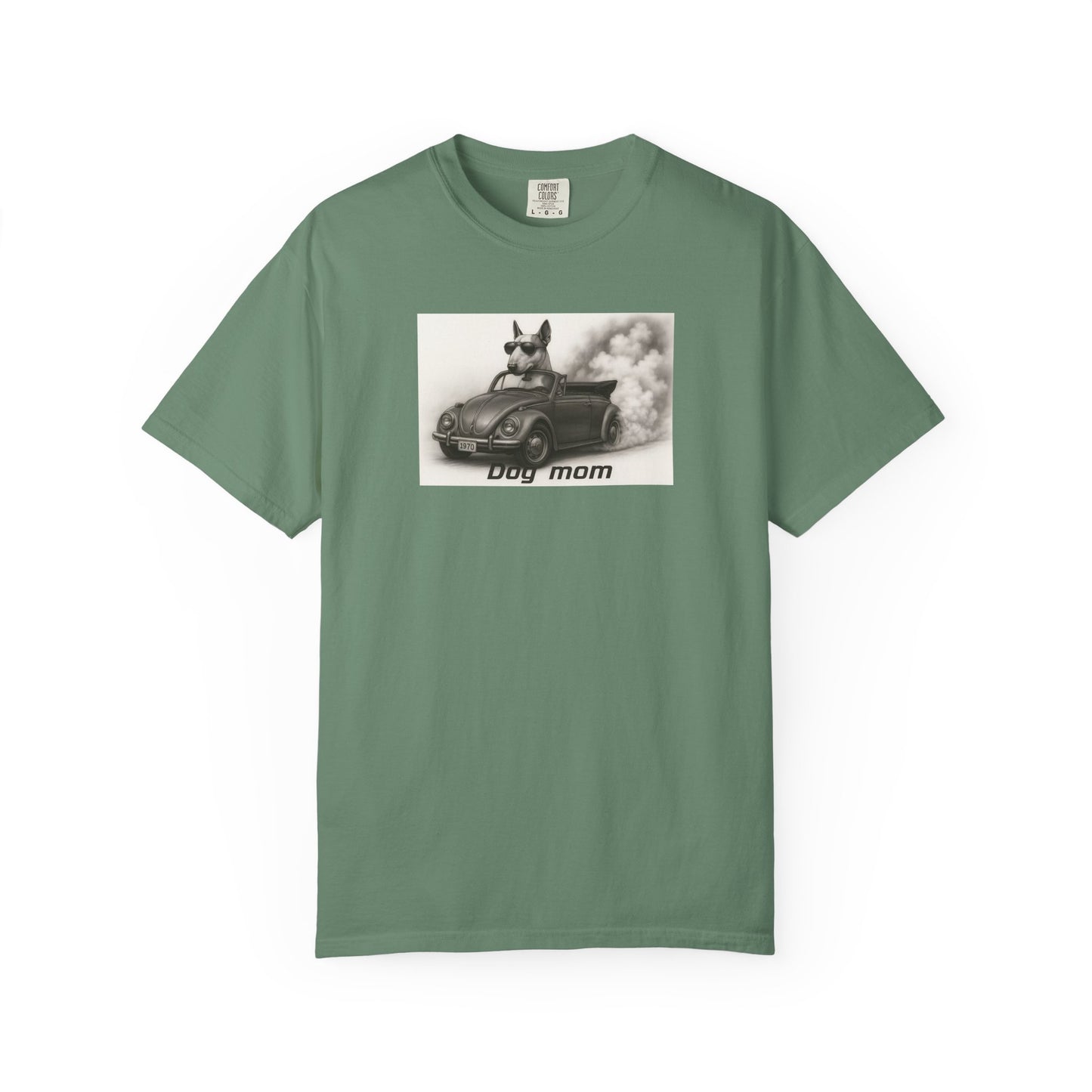 Dog Mom - Bull Terrier - “Cool Dogs in Cool Cars” T-Shirt Collection