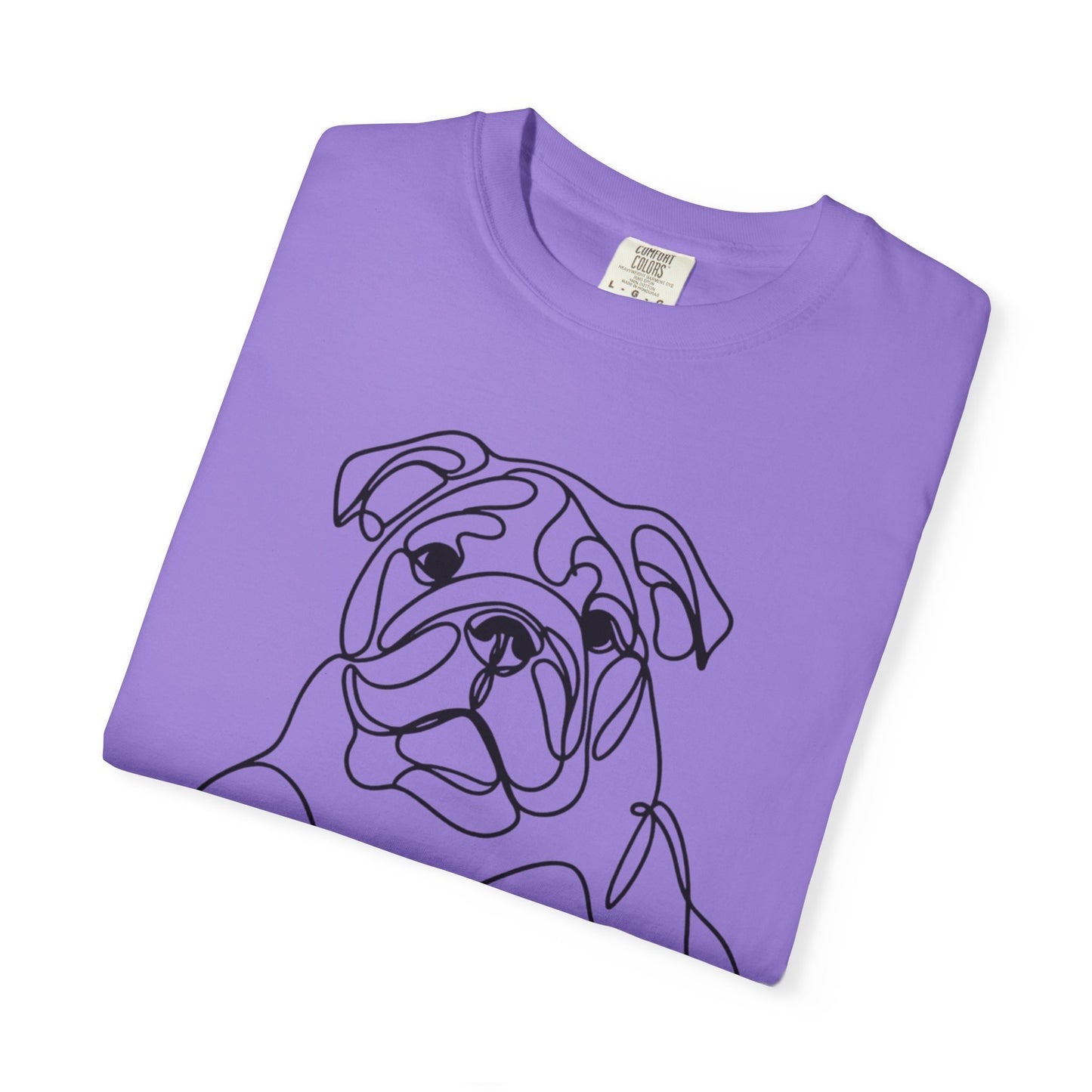 Bulldog Line Art Unisex T-Shirt - Perfect for Dog Lovers & Casual Days