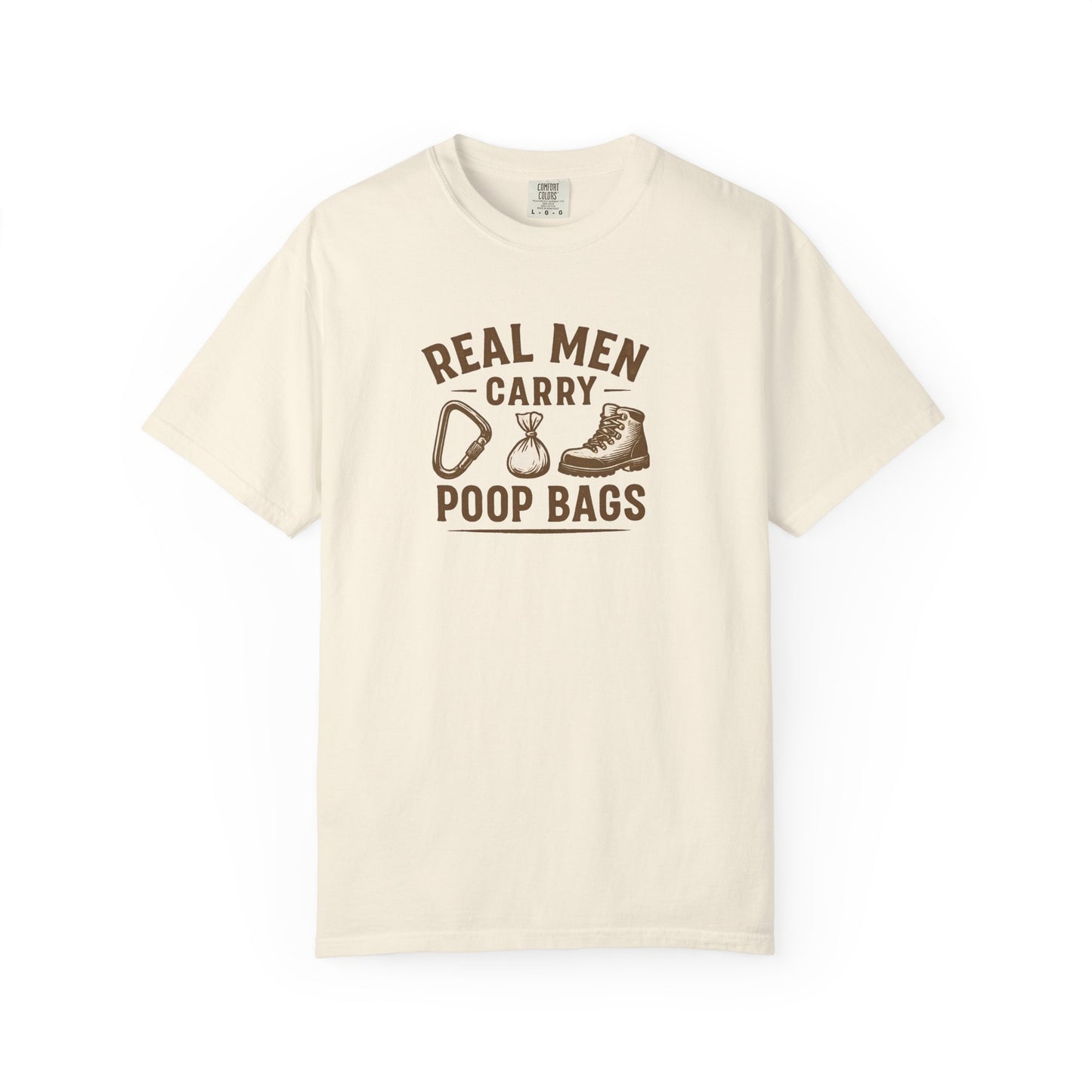 Real Men Carry Poop Bags Dog Dad T-Shirt