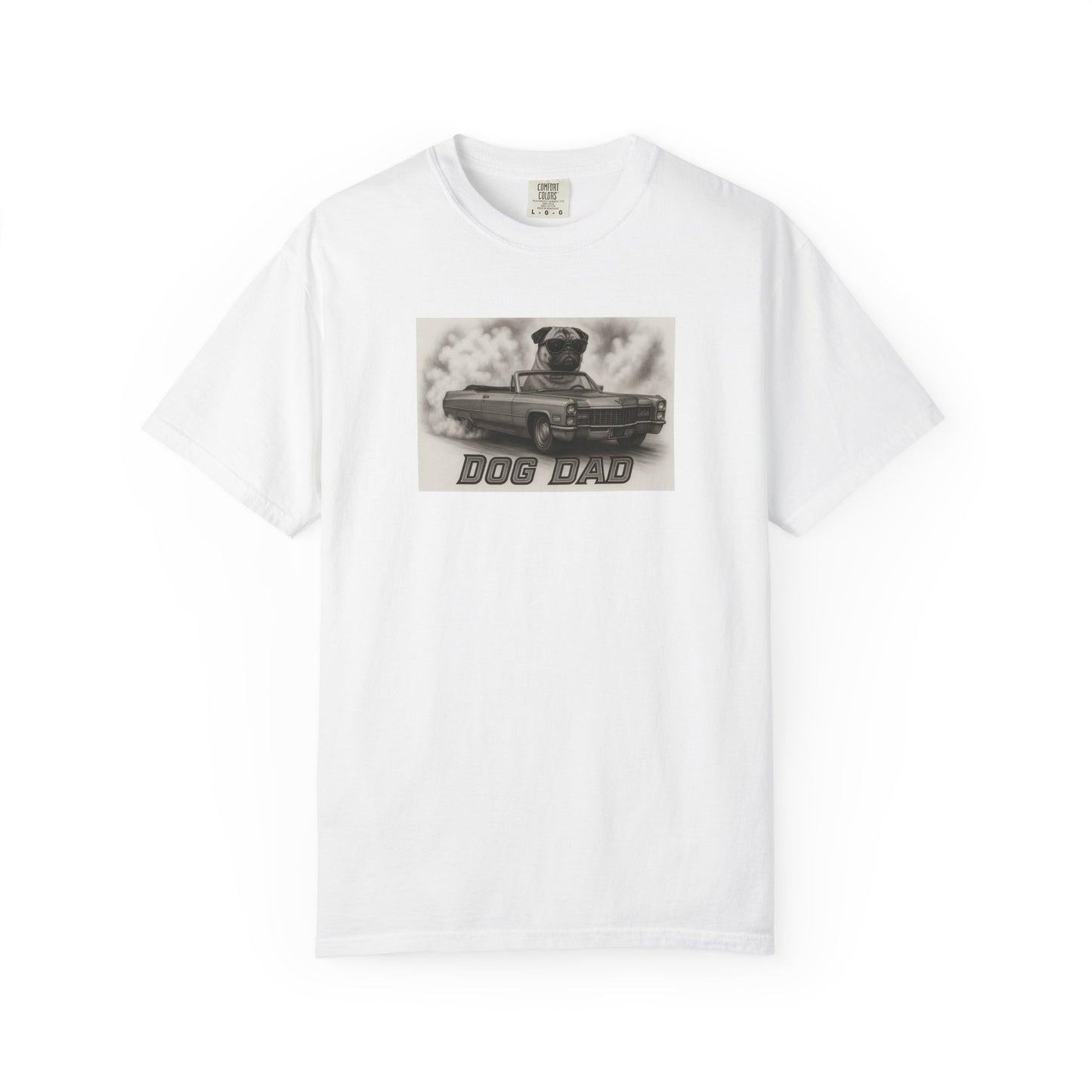 Dog Dad -Pug - Cool Dogs in Cool Cars T-Shirt Collection