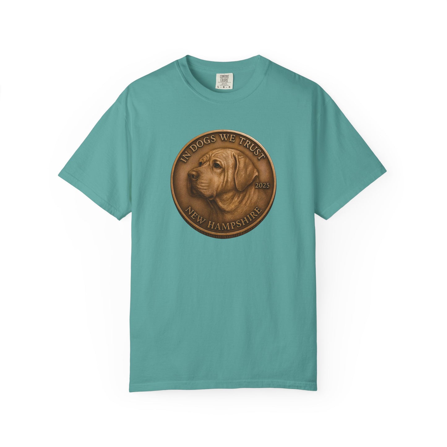 New Hampshire State Coin T-Shirt Collection - Proud Dog Breed Illustrations