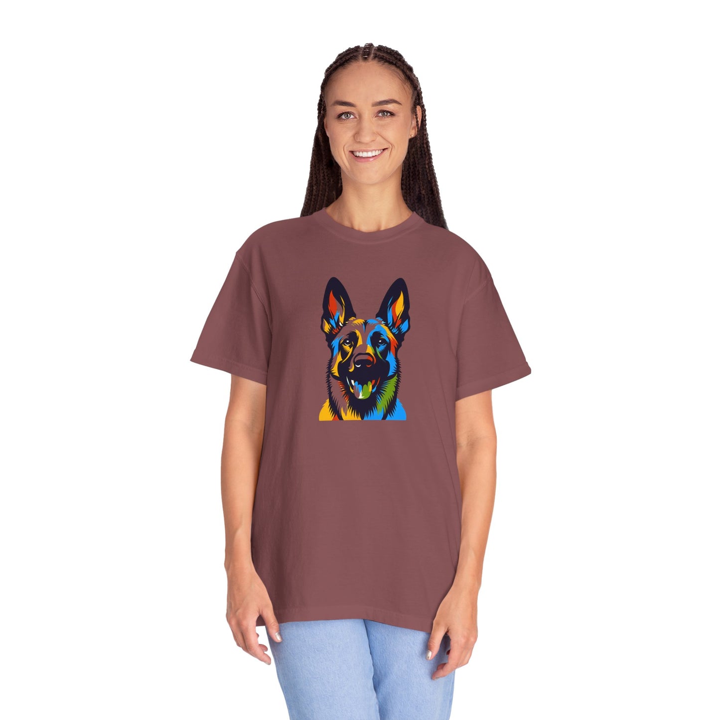 Colorful Belgium Malinois Art Unisex T-Shirt - Perfect for Pet Lovers