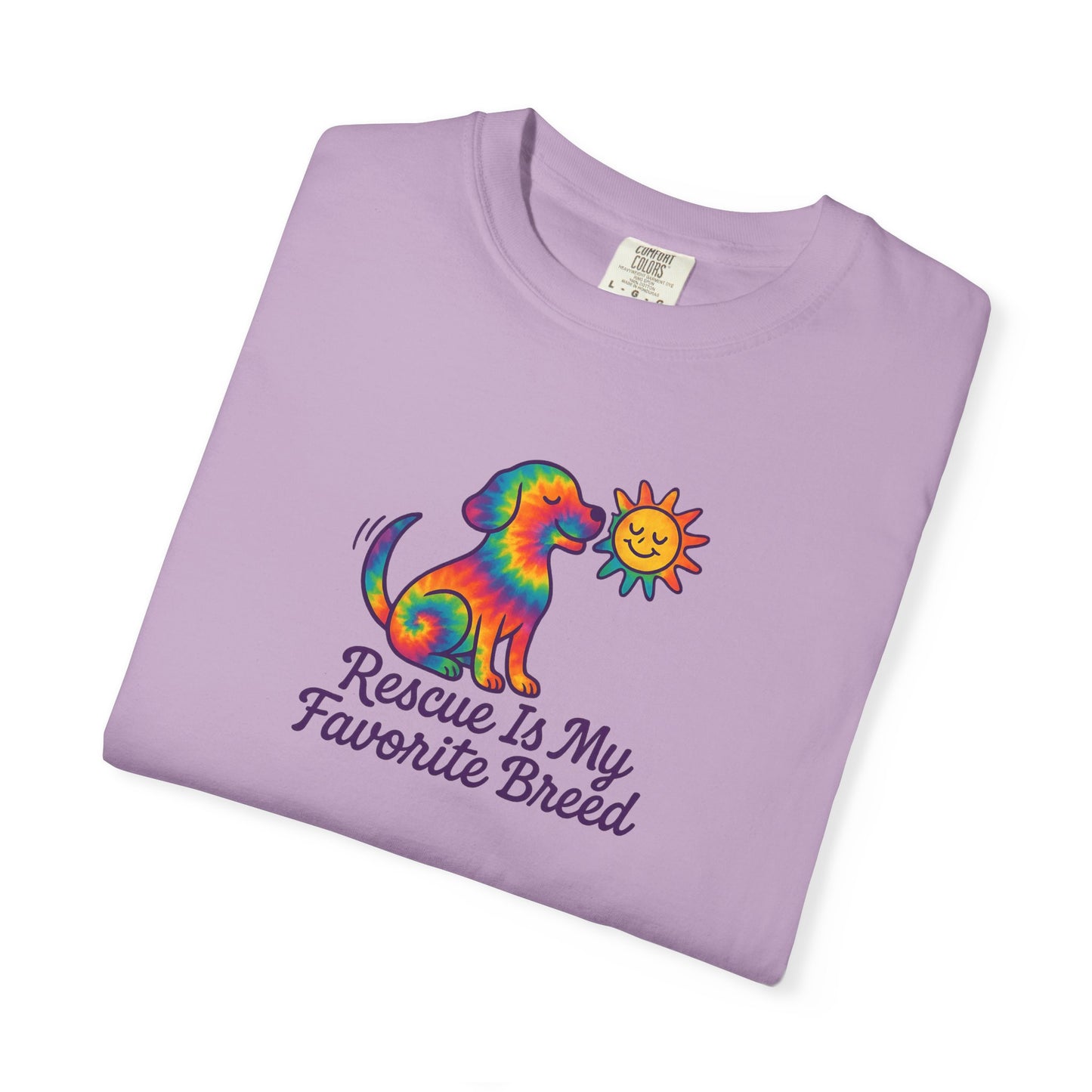 Rescue Dog Lover T-shirt, Unisex Garment-Dyed T-shirt, Animal Rescue Tee, Pet Adoption Shirt, Cute Dog T-shirt, Gift for Dog Lovers