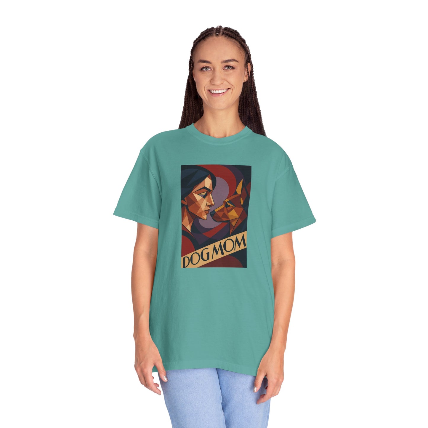 Dog Mom Graphic T-Shirt, Perfect Gift for Pet Lovers, Animal Lover Tee, Birthday Gift for Mom, Comfortable Casual Wear, Everyday Style