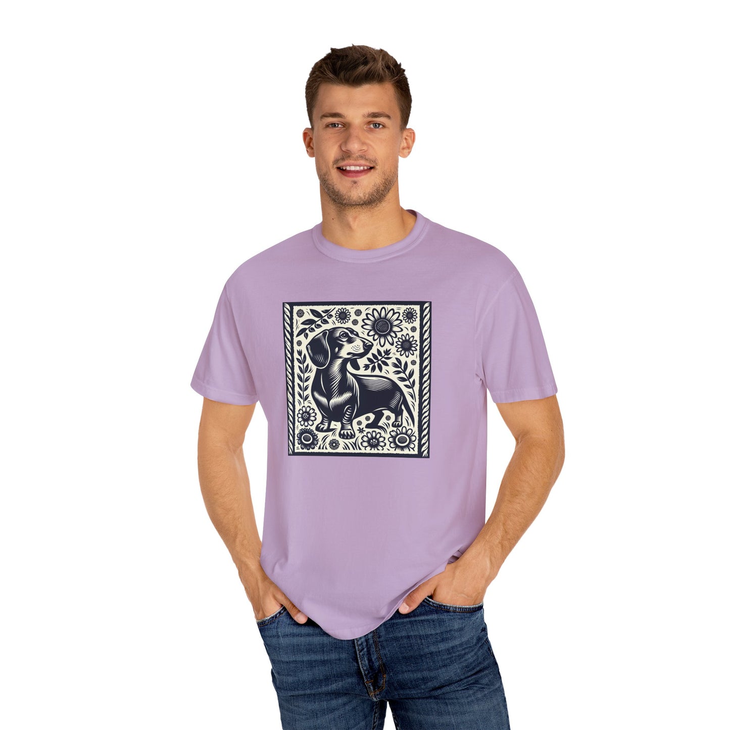 Dachshund Floral Unisex T-Shirt - Perfect for Dog Lovers