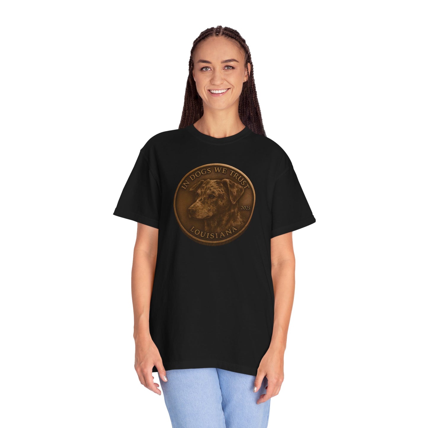 Louisiana State Coin T-Shirt Collection - Proud Dog Breed Illustrations