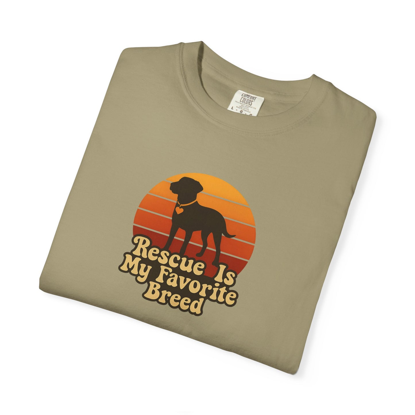 Rescue Dog Lover T-Shirt, Unisex Garment-Dyed Tee, Pet Adoption Shirt, Animal Rescue Apparel, Gift for Dog Owners, Animal Lover Gift