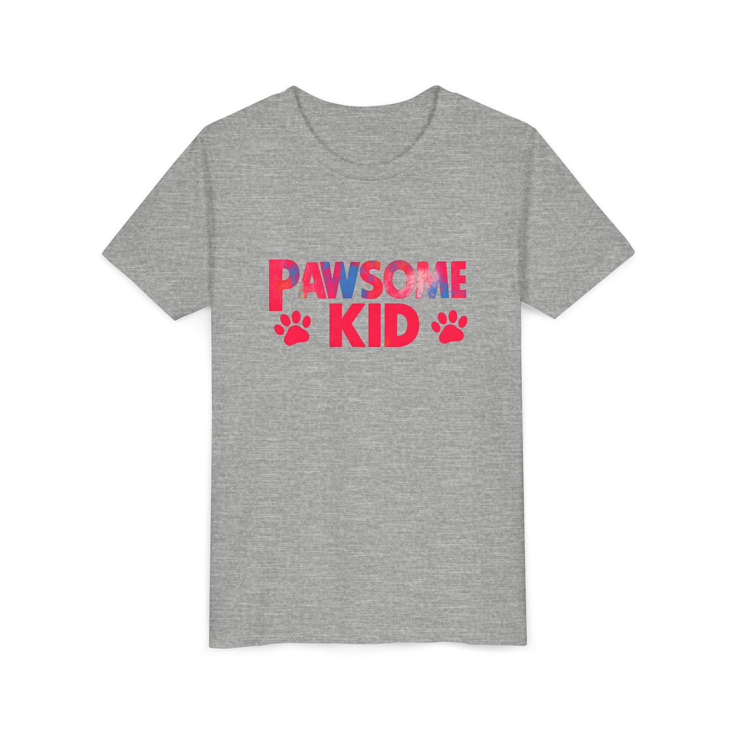 Pawsome Kid Tee, Youth Short Sleeve T-Shirt for Animal Lovers, Fun Gift for Kids Birthday, Pet Lovers Apparel, Cute Animal Shirt