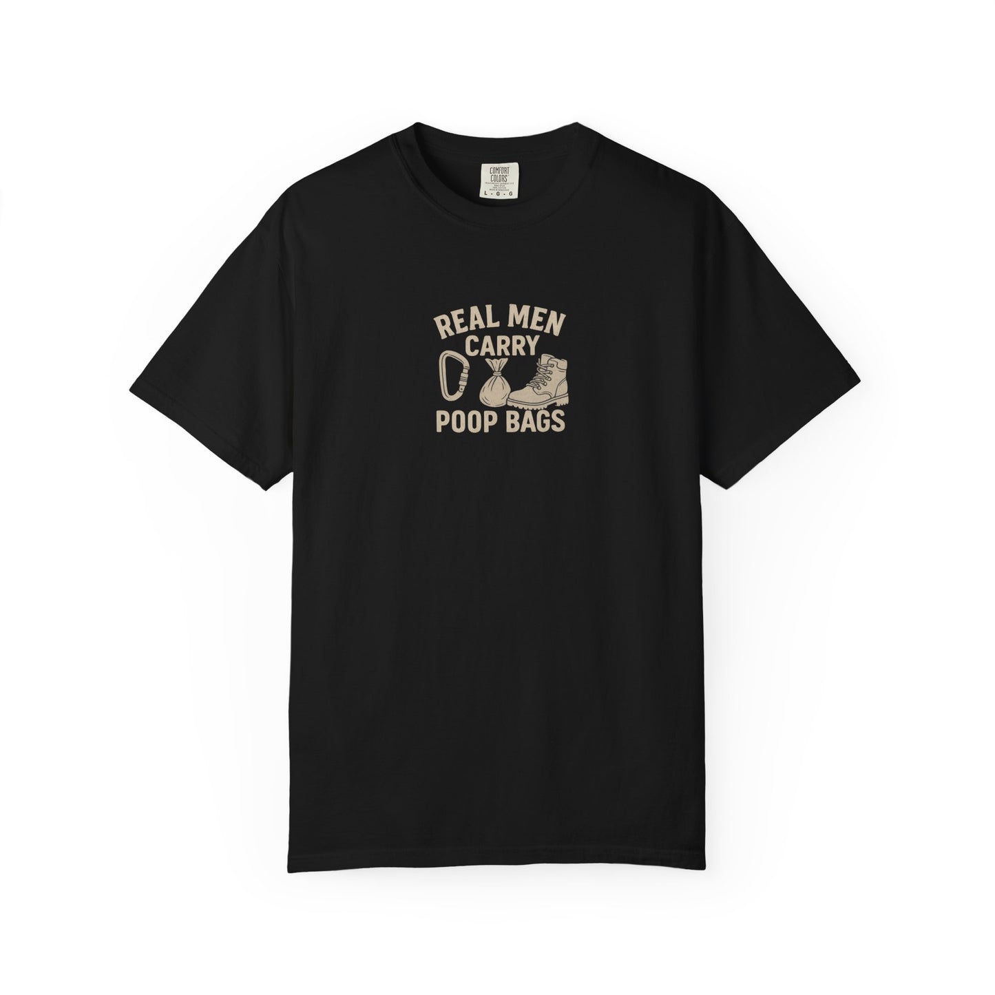 Real Men Carry Poop Bags Dog Dad T-Shirt