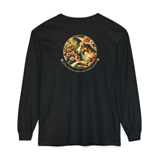 Grace Floral Long Sleeve T-Shirt - Nature-Inspired Design