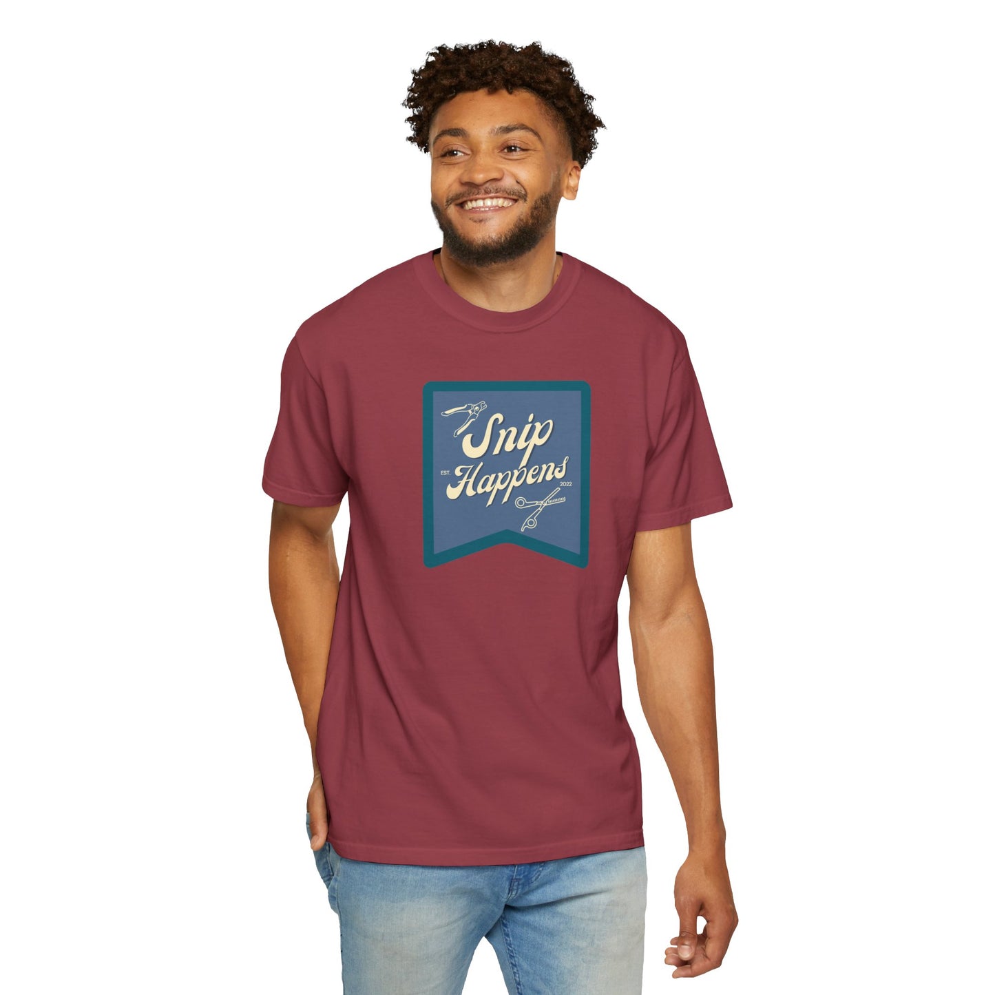 Snip Happens T-Shirt - Fun & Casual Apparel for Stitching Lovers