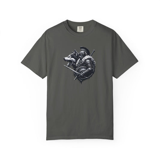 Wolf Warrior Unisex Garment-Dyed T-shirt - Perfect for Nature Lovers and Adventure Seekers