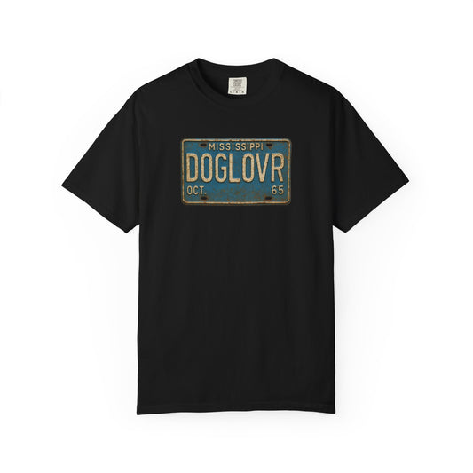 Vintage Mississippi DOGLOVR State License Plate T-Shirt