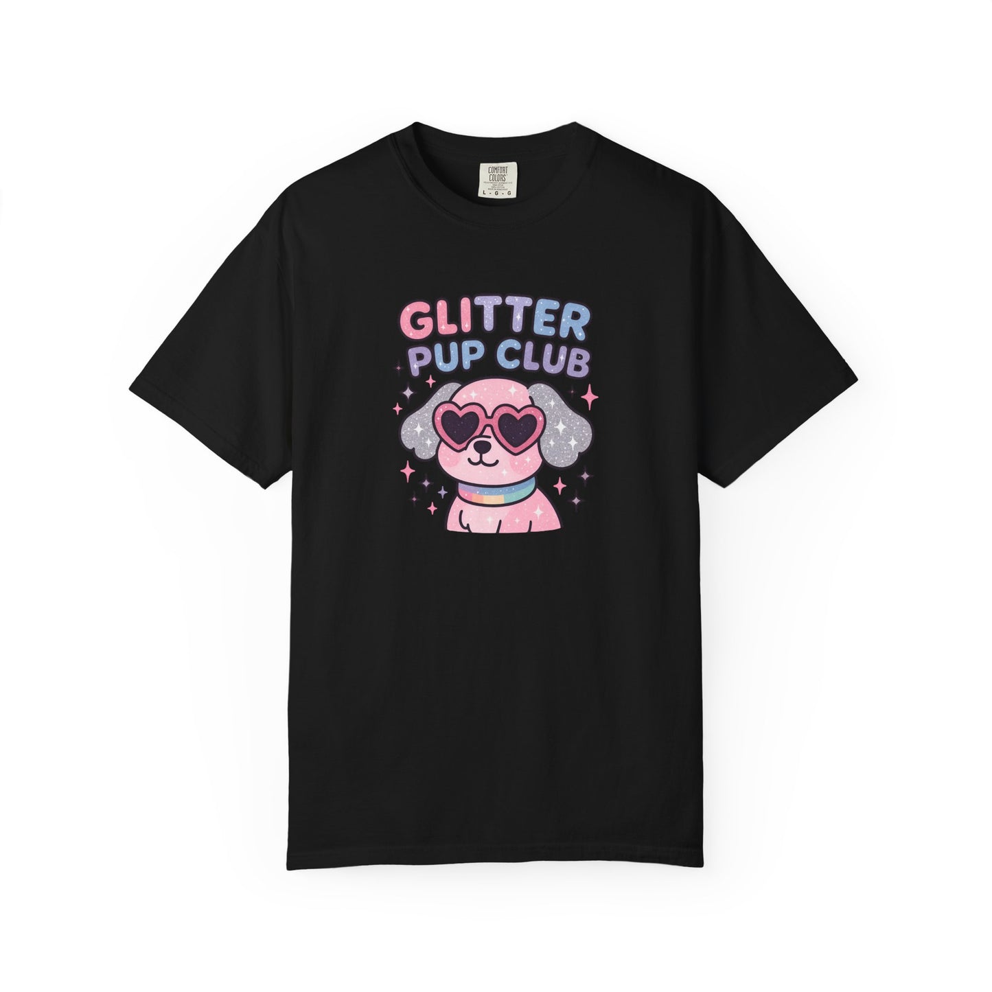 Glitter Pup Club Unisex T-Shirt, Cute Dog Tee, Pet Lovers Gift, Fun Casual Wear, Animal Lover Shirt, Summer Essentials