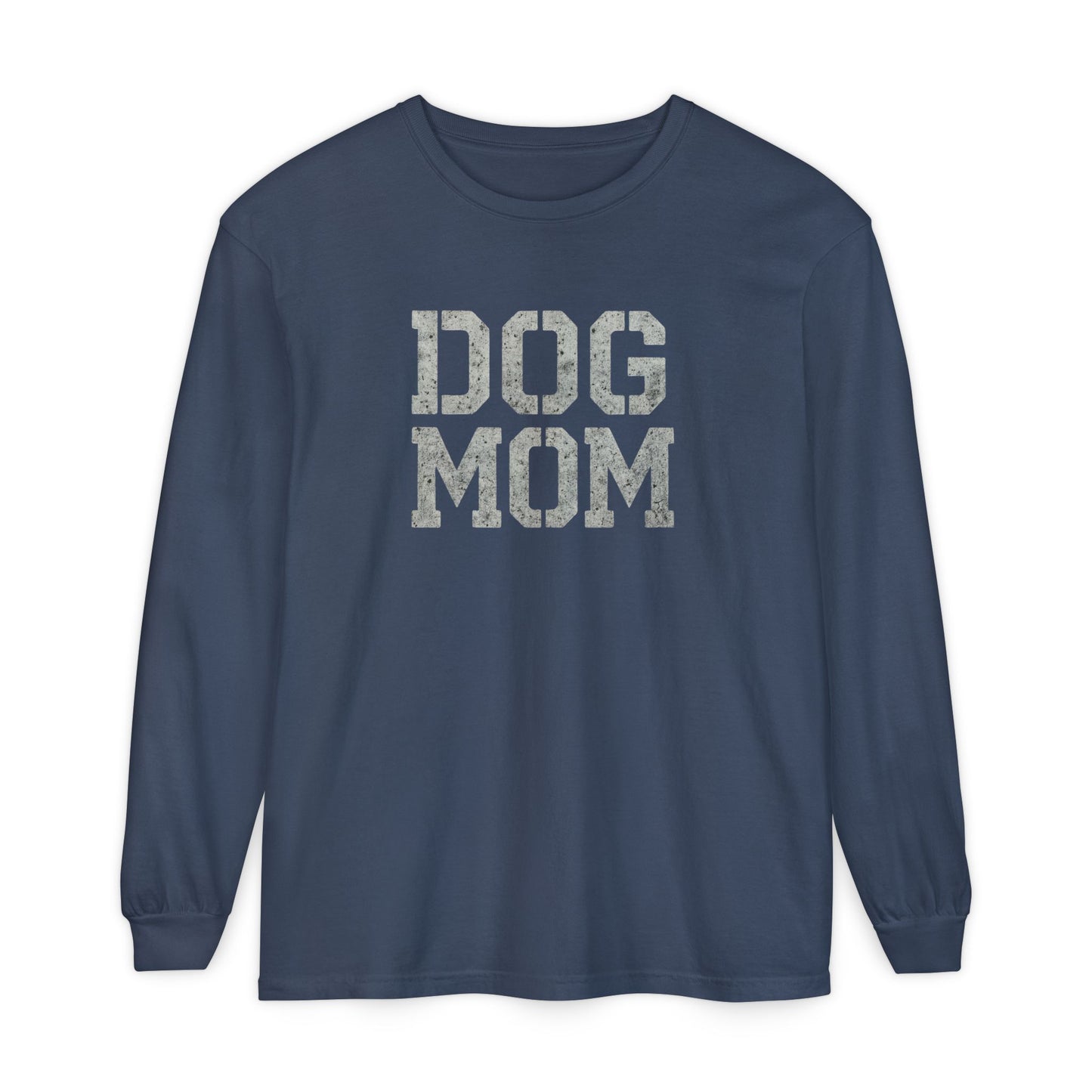 Dog Mom Long Sleeve T-Shirt, Perfect Gift for Pet Lovers, Birthday Gift, Dog Owner Apparel, Mother's Day Gift, Casual Wear