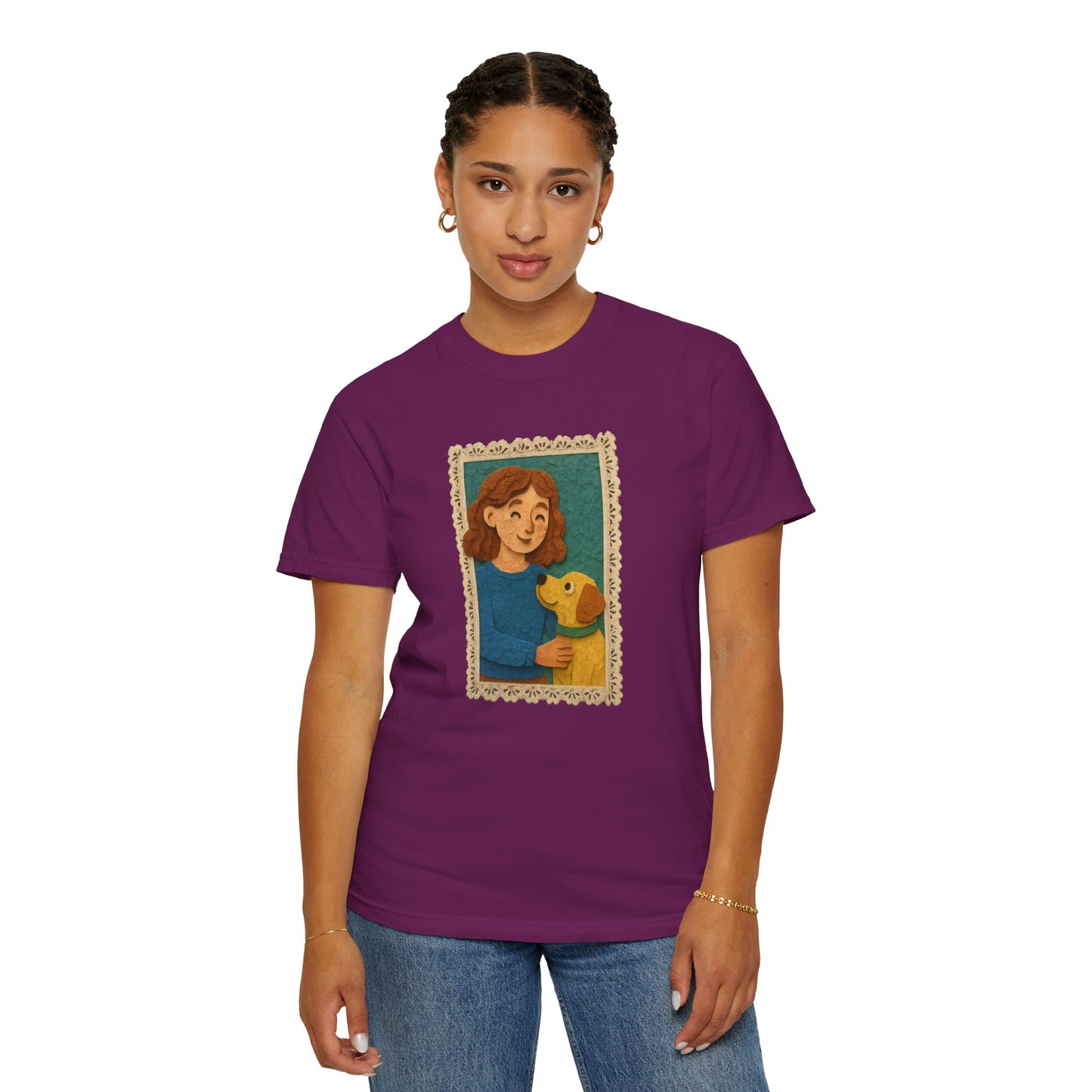 Dog Mom T-shirt - Unisex Garment-Dyed Tee for Pet Lovers
