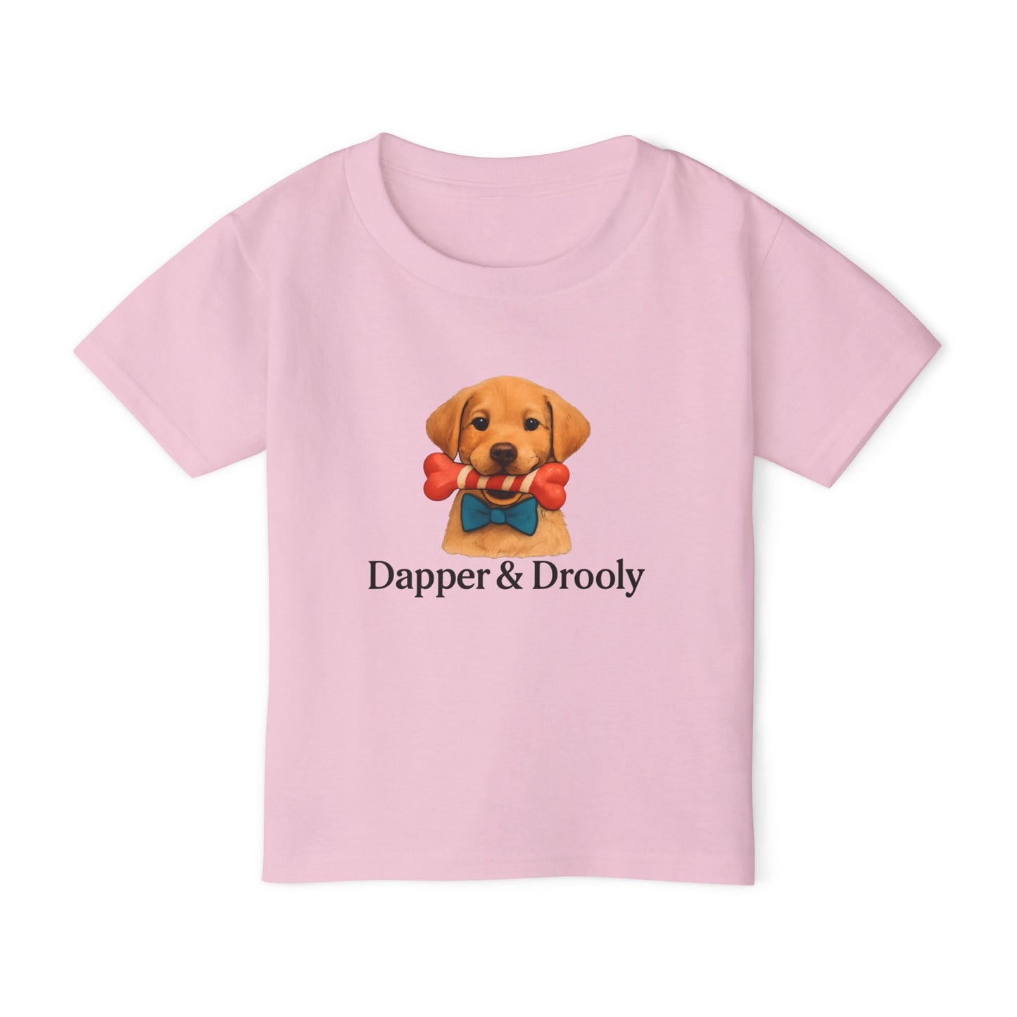 Cute Dog Graphic Toddler T-Shirt, Dapper & Drooly, Pet Lover Gift, Kids Birthday, Funny Kids Shirt, Baby Shower, Animal Lover Apparel
