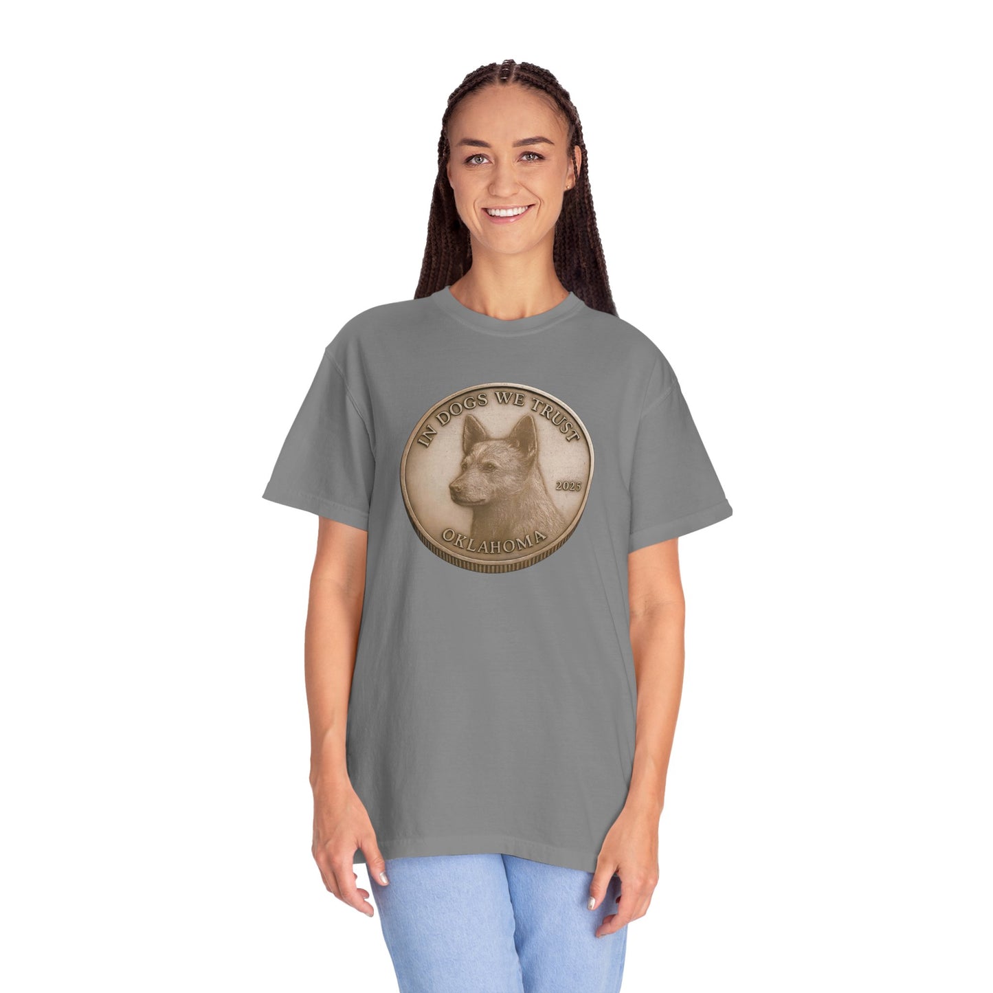 Oklahoma State Coin T-Shirt Collection - Proud Dog Breed Illustrations