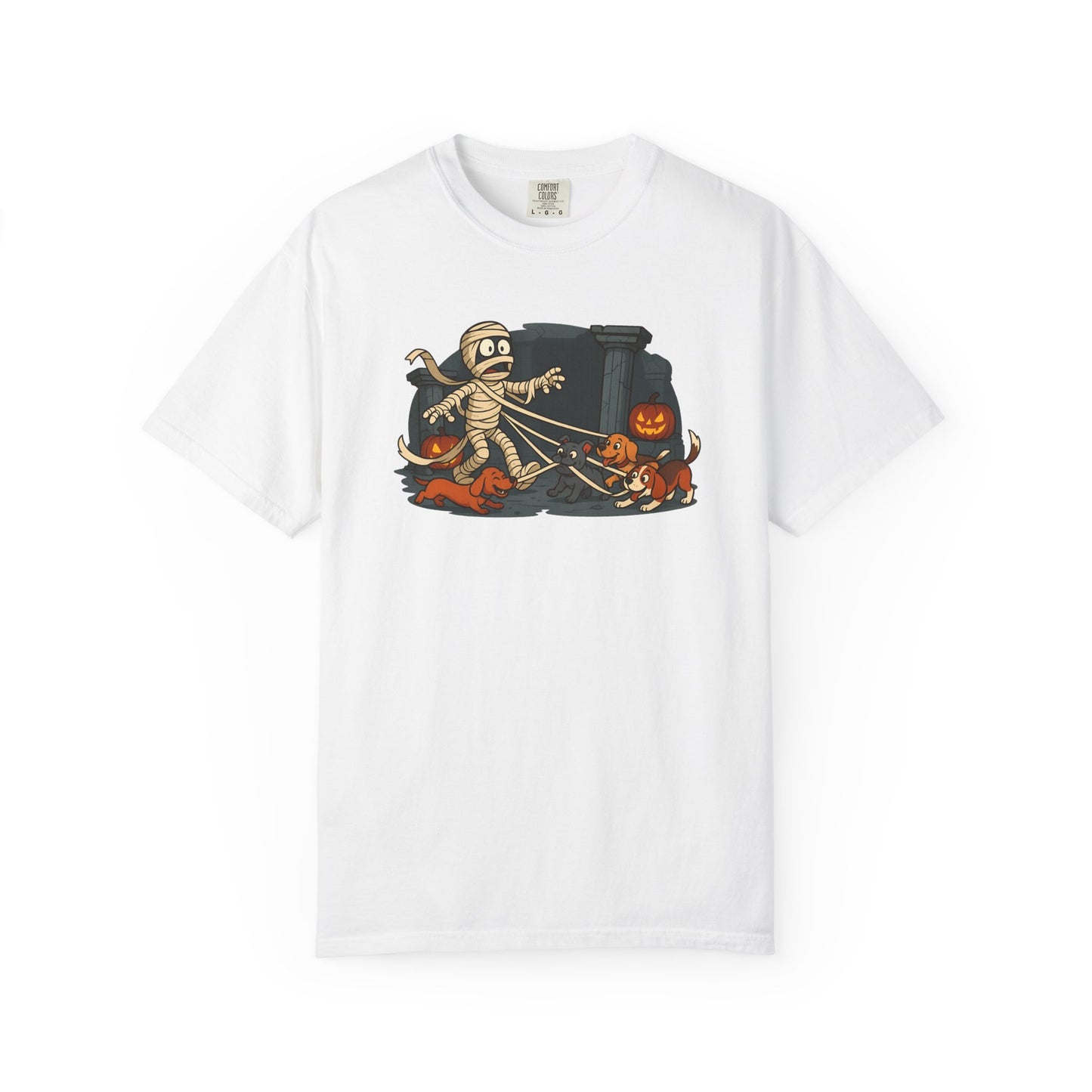 Halloween Graphic T-Shirt, Unisex Mummy Design, Spooky Shirt for Fall, Halloween Costume Tee, Unique Gift for Trick-or-Treaters