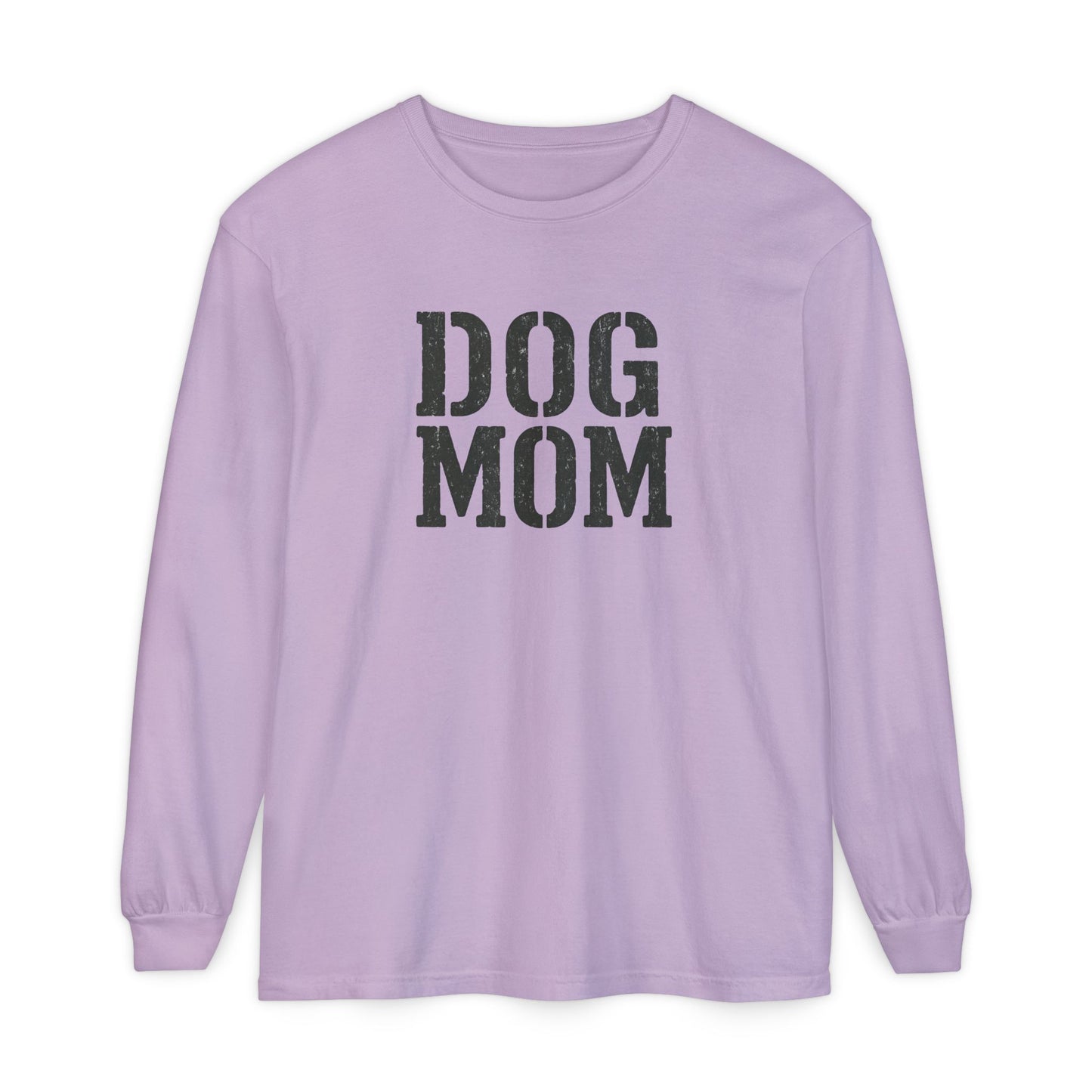 Dog Mom Long Sleeve T-Shirt | Gift for Dog Lovers, Casual Wear, Pet Owner Apparel, Perfect for Birthdays, Mother’s Day
