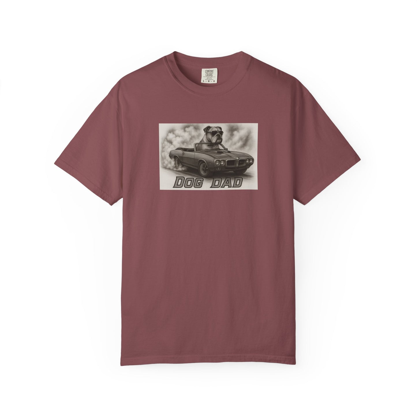 Dog Dad - Bulldog - Cool Dogs in Cool Cars T-Shirt Collection