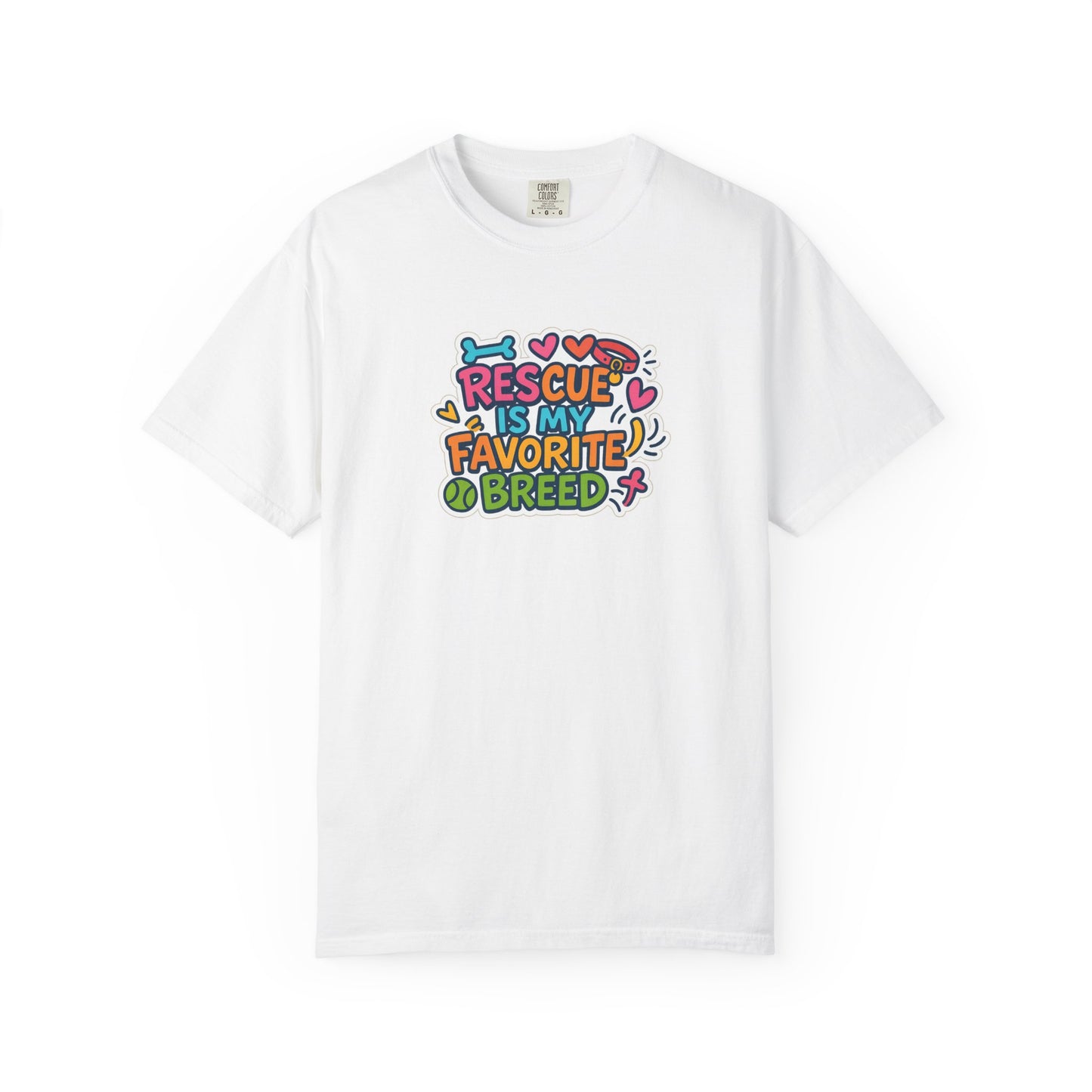 Rescue is my favorite breed -Dog Lover T-Shirt
