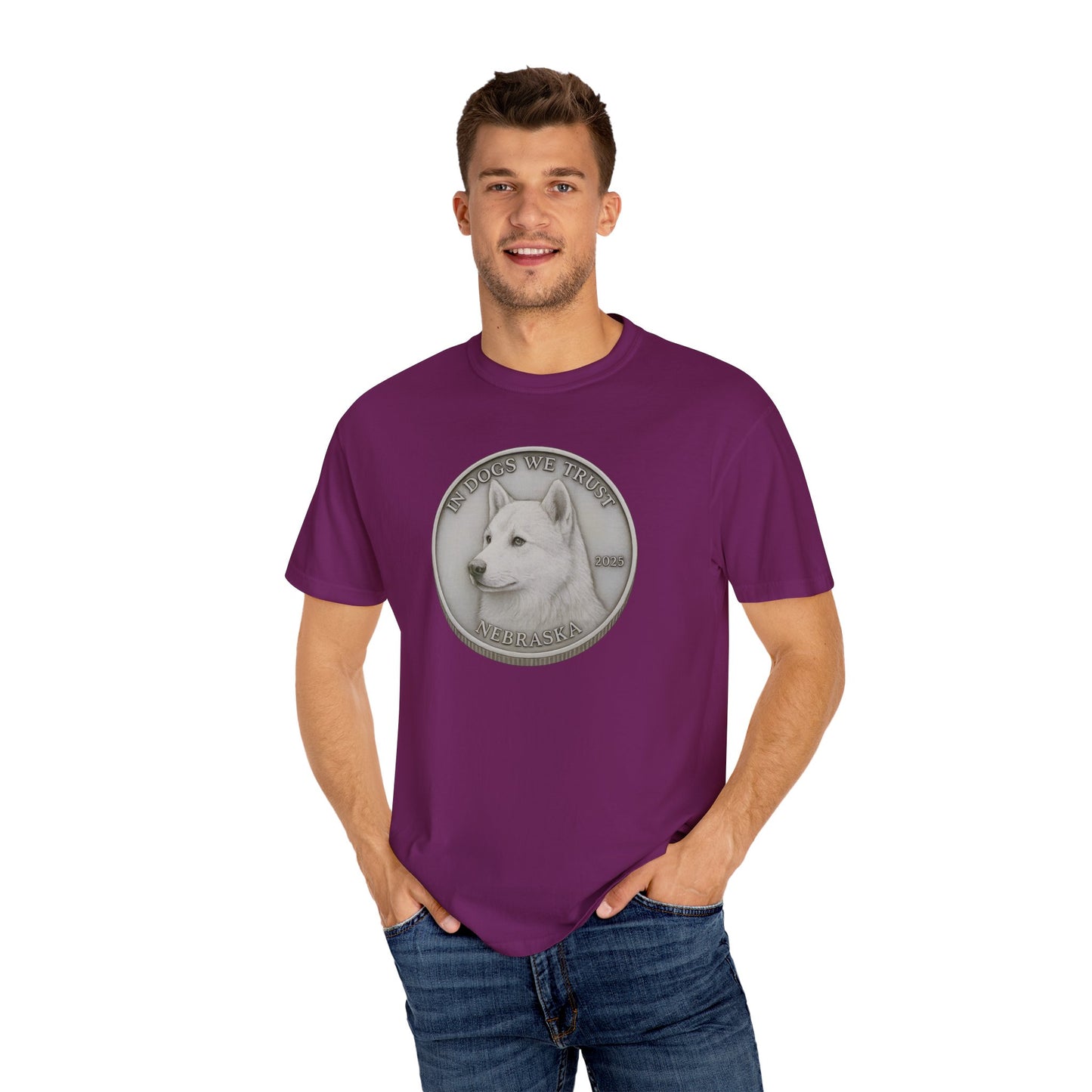 Nebraska State Coin T-Shirt Collection - Proud Dog Breed Illustrations