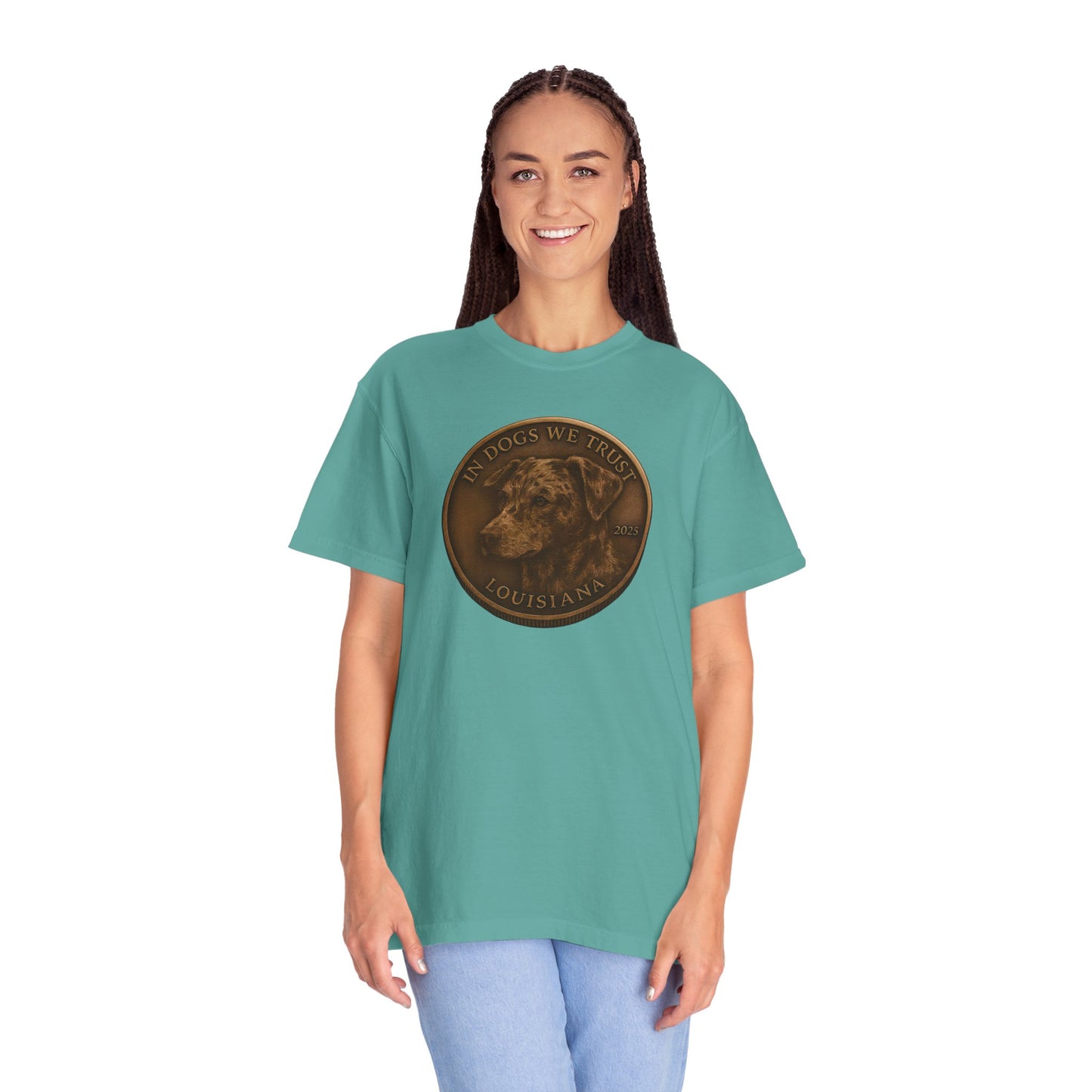 Louisiana State Coin T-Shirt Collection - Proud Dog Breed Illustrations