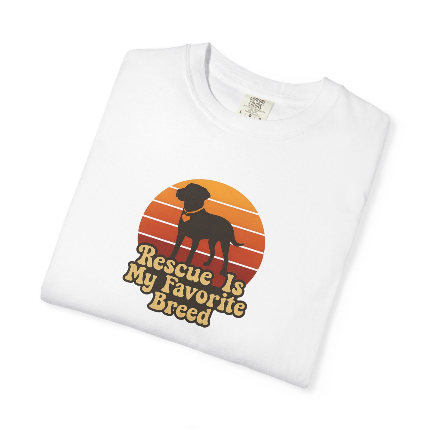 Rescue Dog Lover T-Shirt, Unisex Garment-Dyed Tee, Pet Adoption Shirt, Animal Rescue Apparel, Gift for Dog Owners, Animal Lover Gift