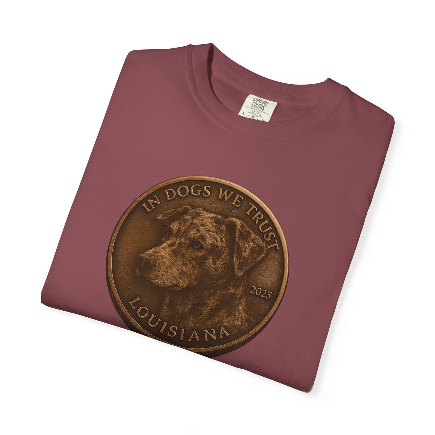 Louisiana State Coin T-Shirt Collection - Proud Dog Breed Illustrations