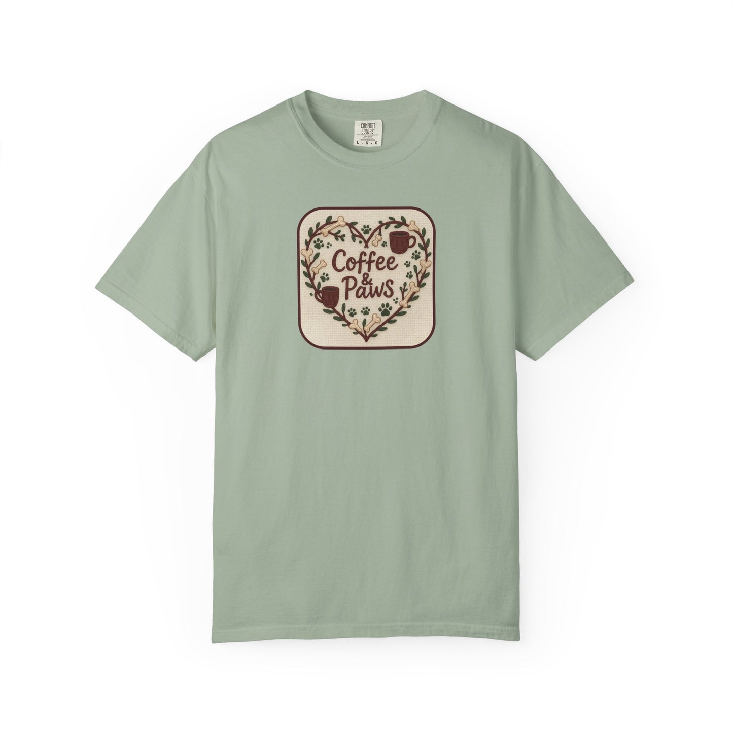 Coffee and Paws Graphic T-shirt