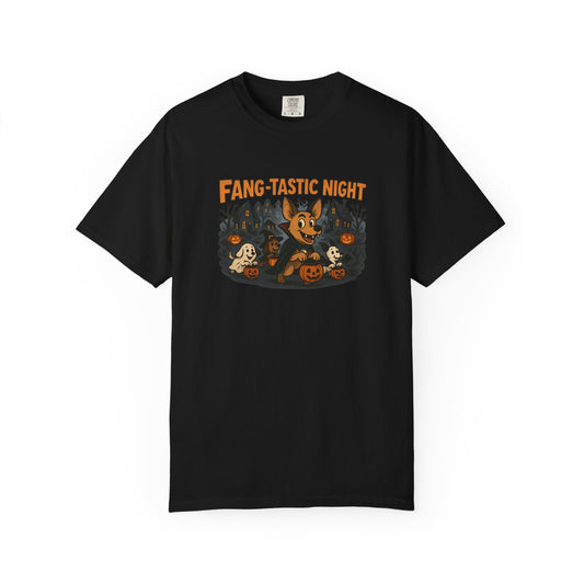 Fang-tastic Halloween T-Shirt, Unisex Fashion Tee, Spooky Vibe Shirt, Holiday Gift, Cozy Casual Wear, Costume Party Outfit
