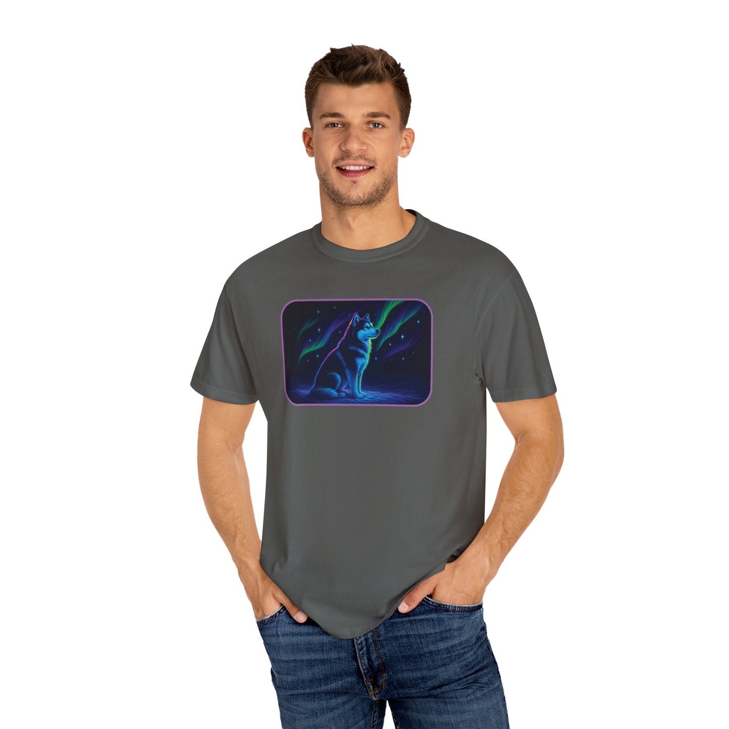 Alaskan Malamute Northern Lights T-shirt