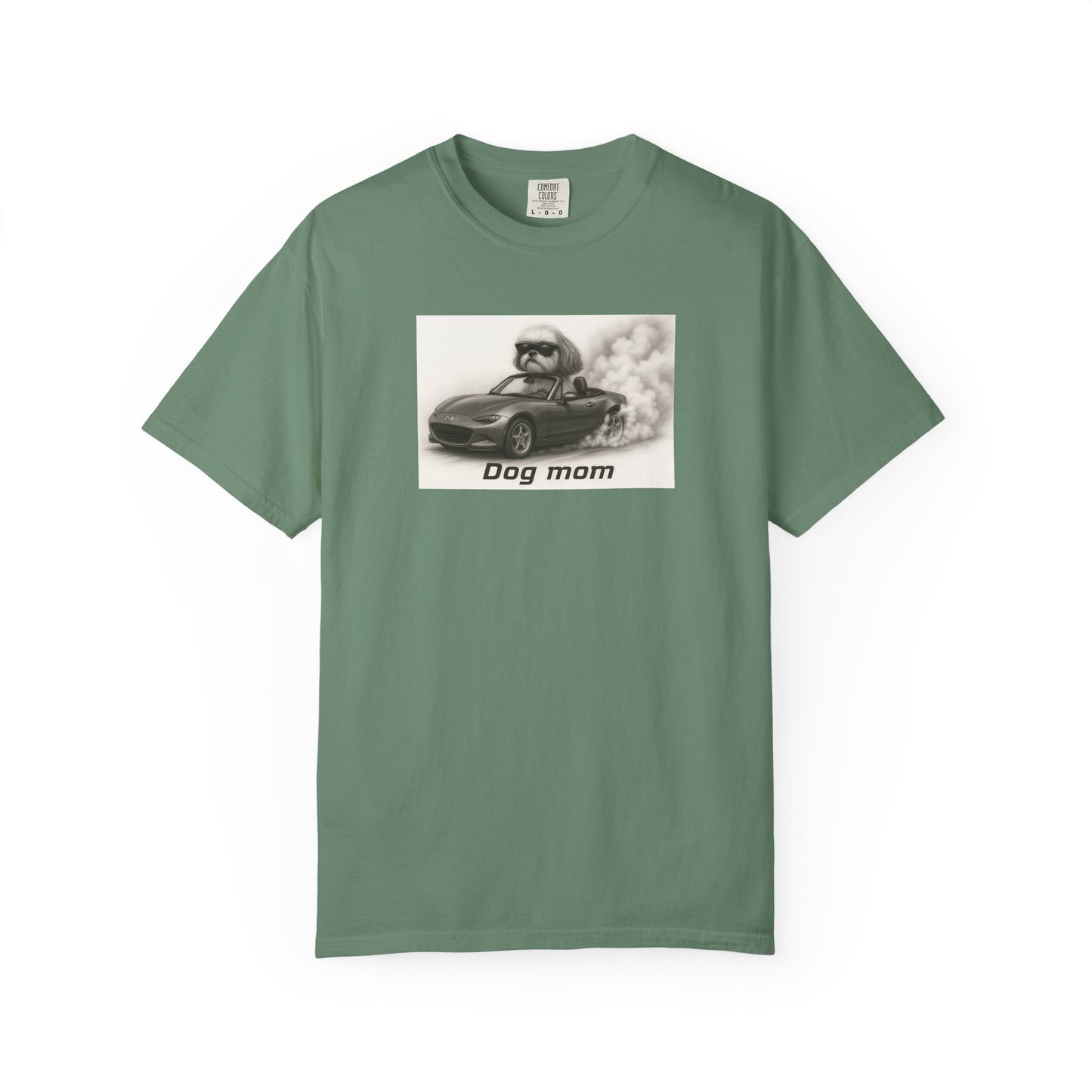 Dog Mom - Shih Tzu - “Cool Dogs in Cool Cars” T-Shirt Collection