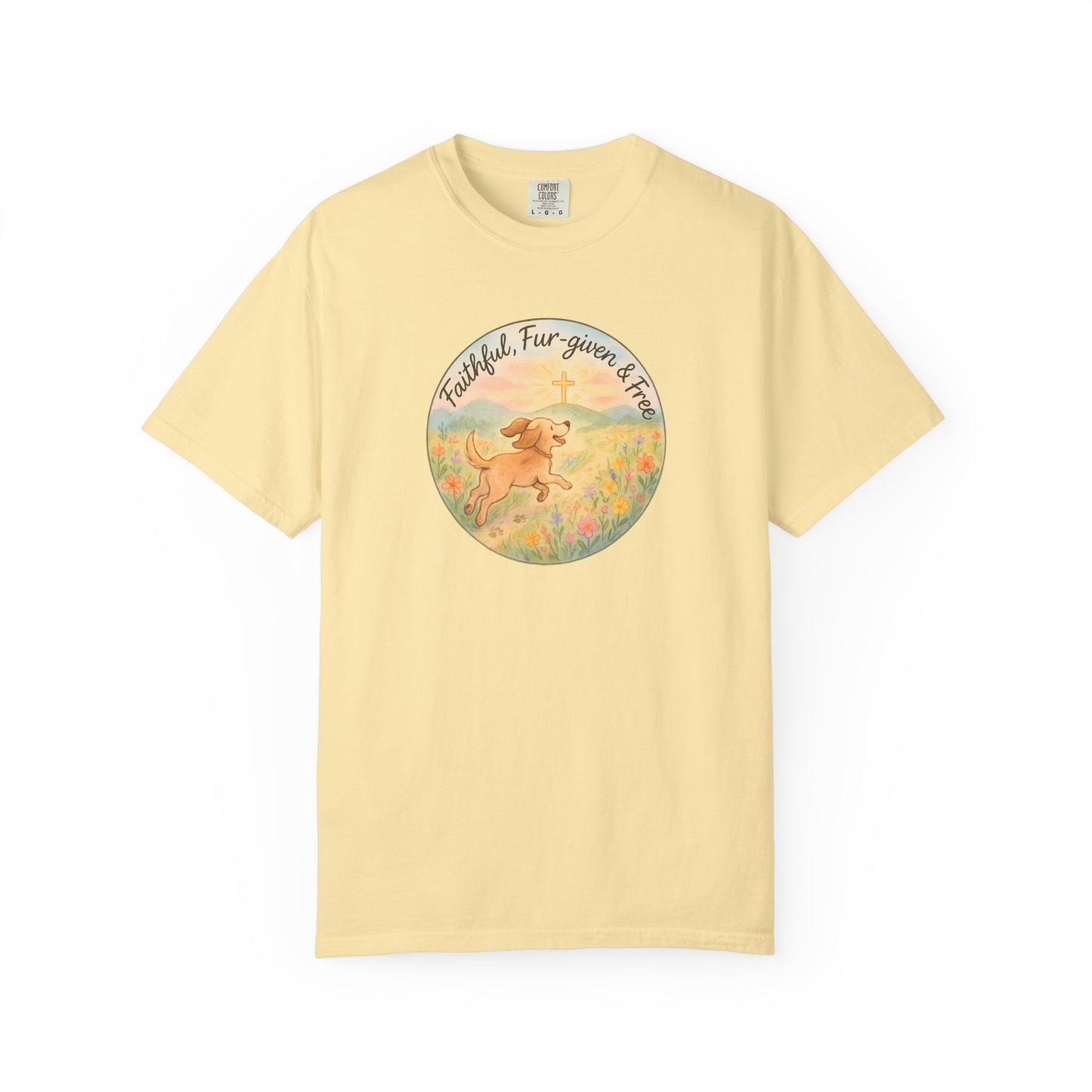 Faithful Dog Lover T-Shirt, Garment-Dyed Tee, Perfect Gift for Dog Owners, Pet Lovers, Animal Rescue Advocates, Casual Wear