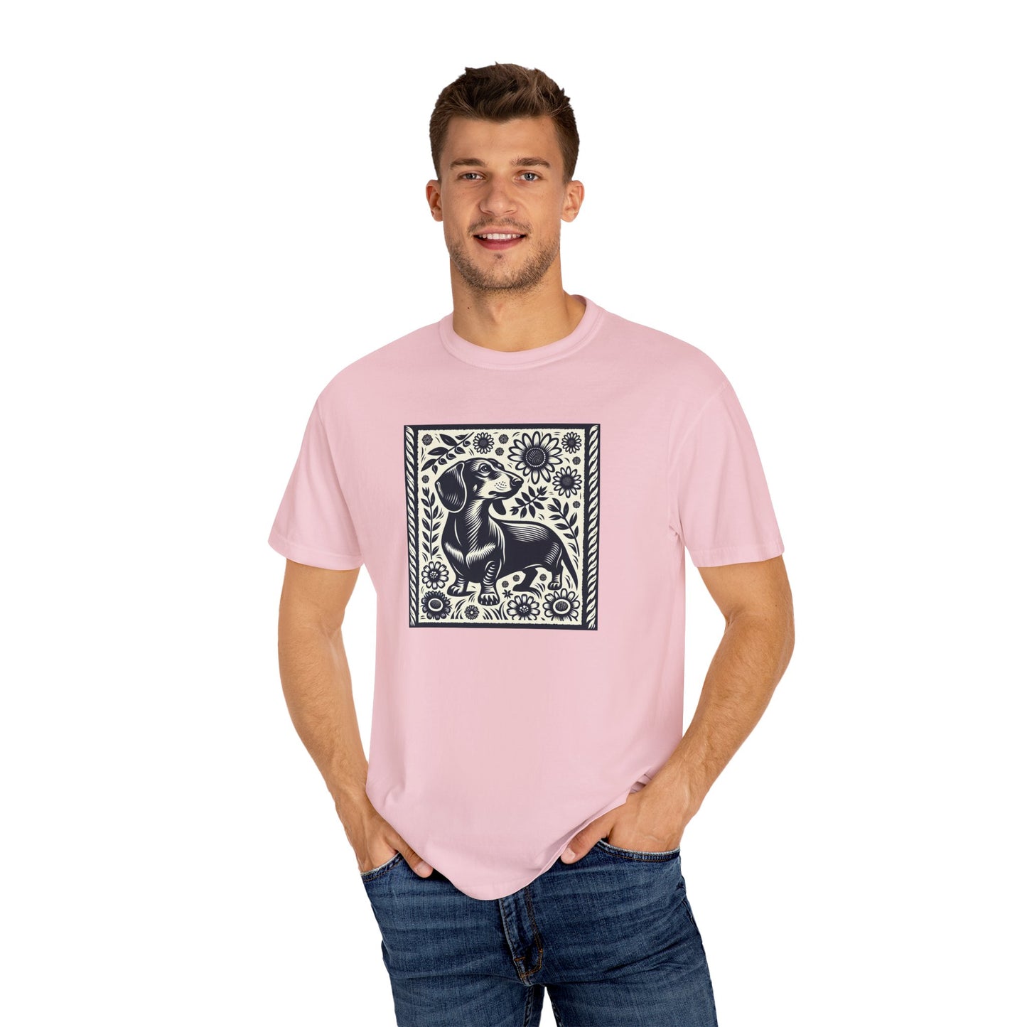 Dachshund Floral T-Shirt - Perfect for Dog Lovers