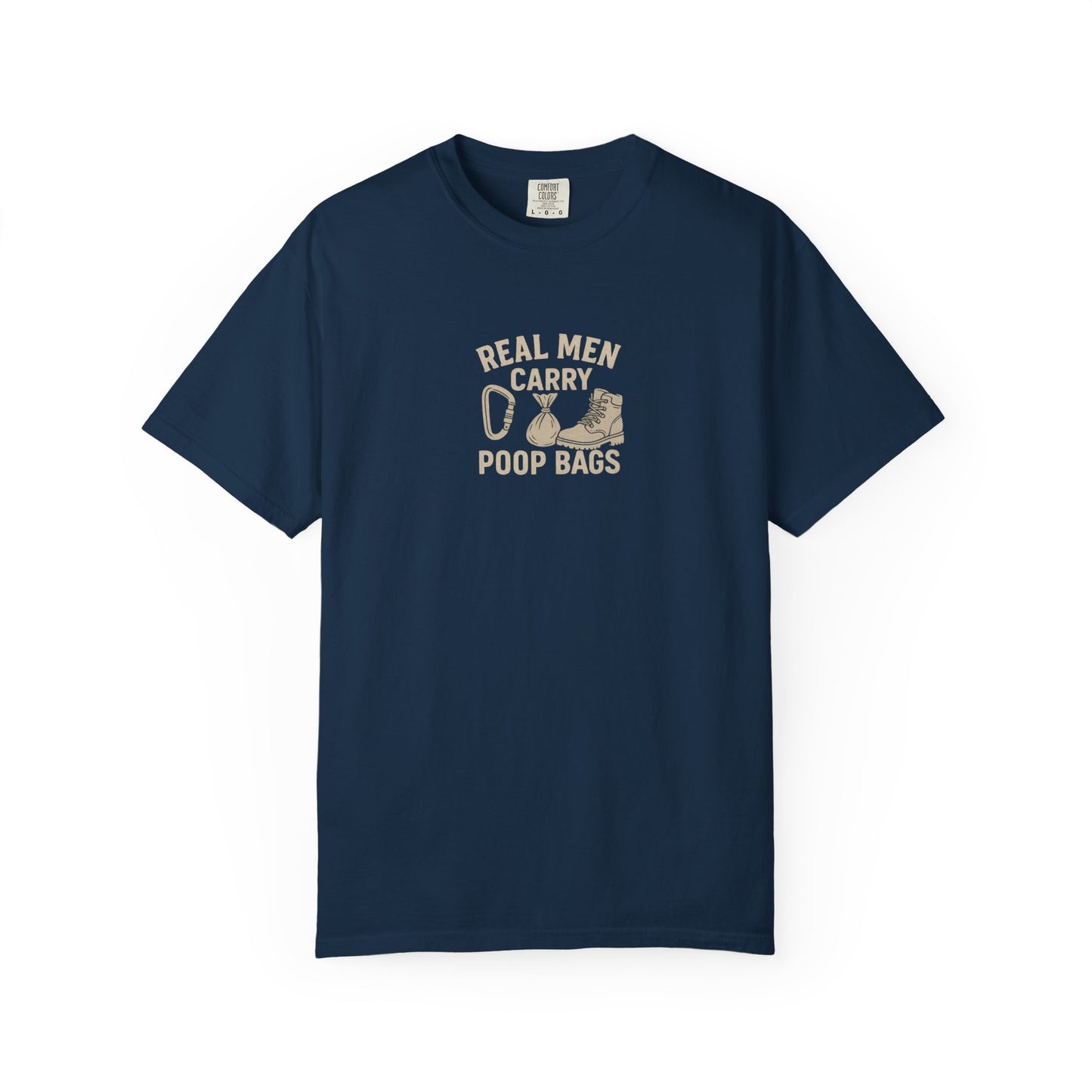 Real Men Carry Poop Bags Dog Dad T-Shirt